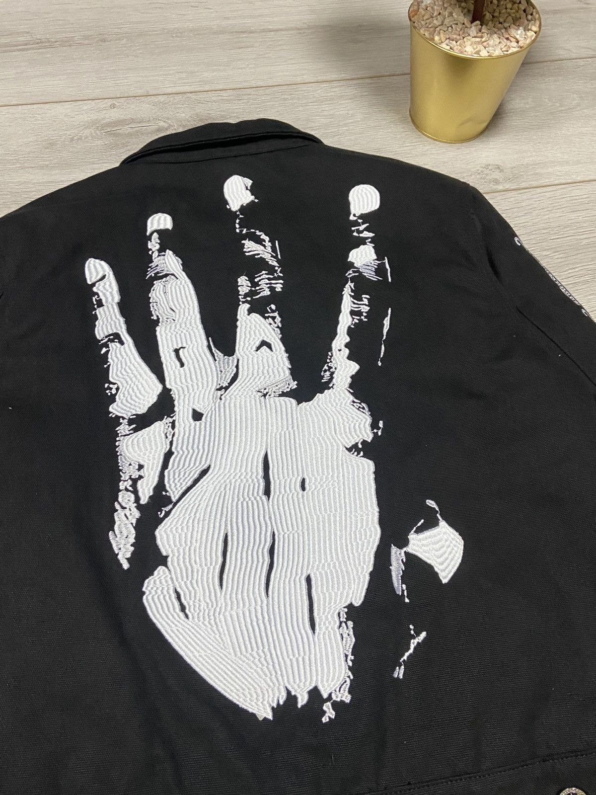 Revenge XXXTENTACION KILL WORK M JACKET BLACK big palm hand Size US M / EU 48-50 / 2 - 3 Thumbnail