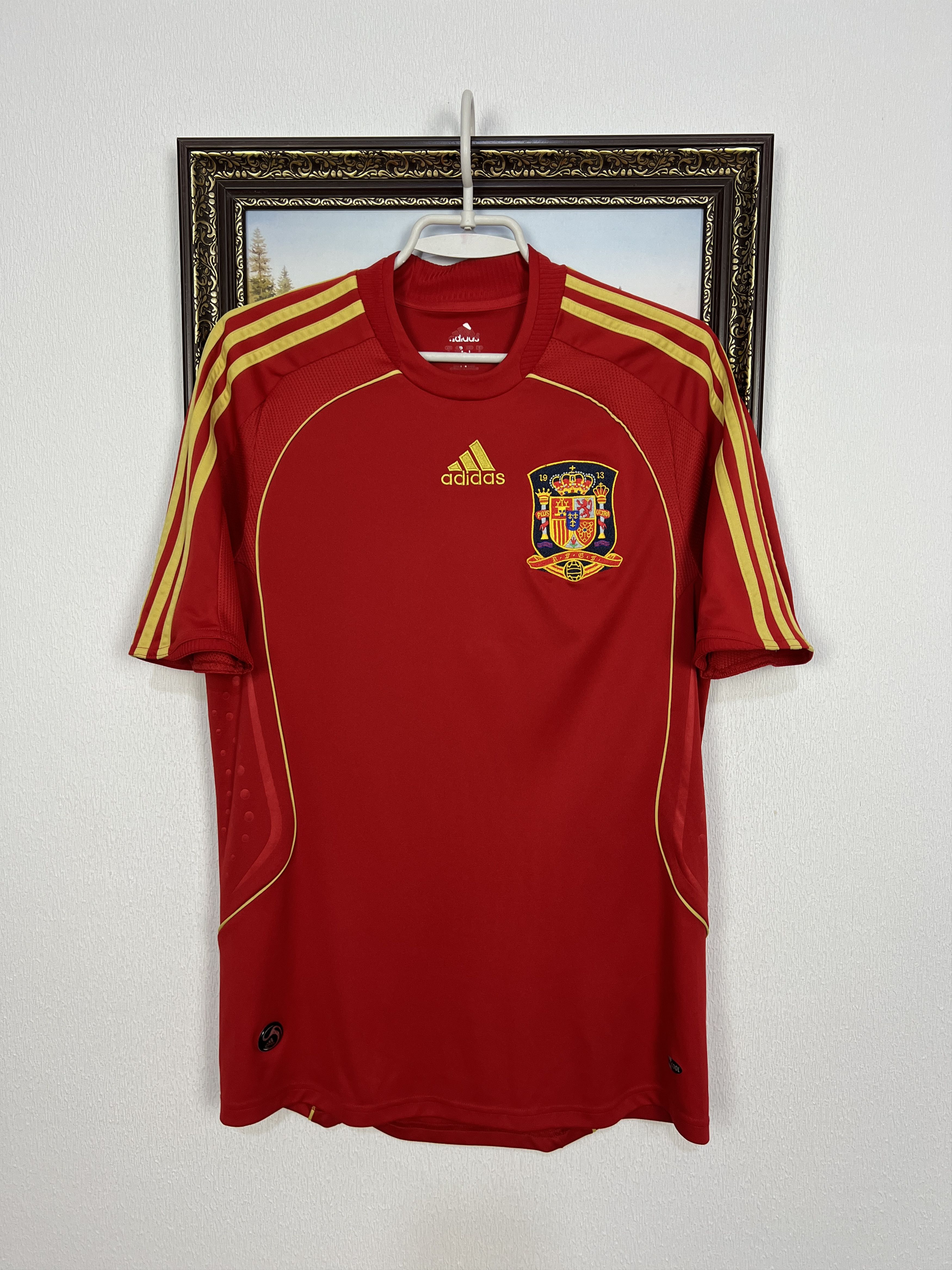 Adidas Spain Home football shirt 2008 Soccer Adidas #9 Torres Size US S / EU 44-46 / 1 - 2 Thumbnail