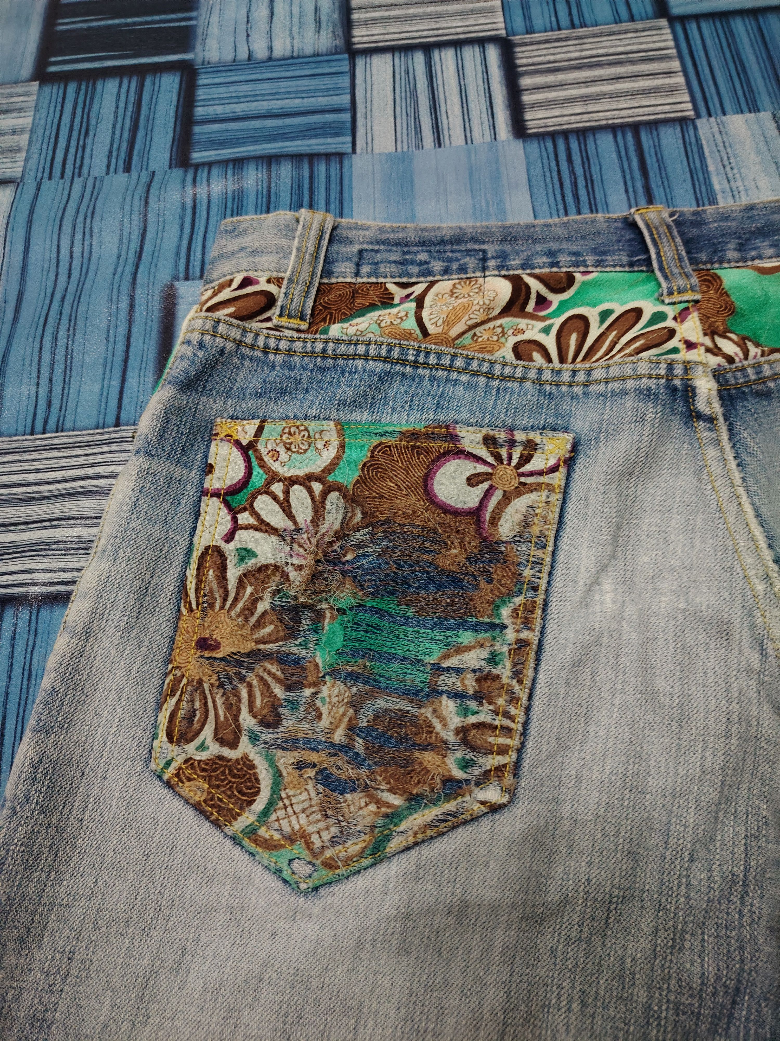 If Six Was Nine 💥Namitatsu Naminoritatsujin Short Jeans rare style pocket Size US 32 / EU 48 - 13 Thumbnail