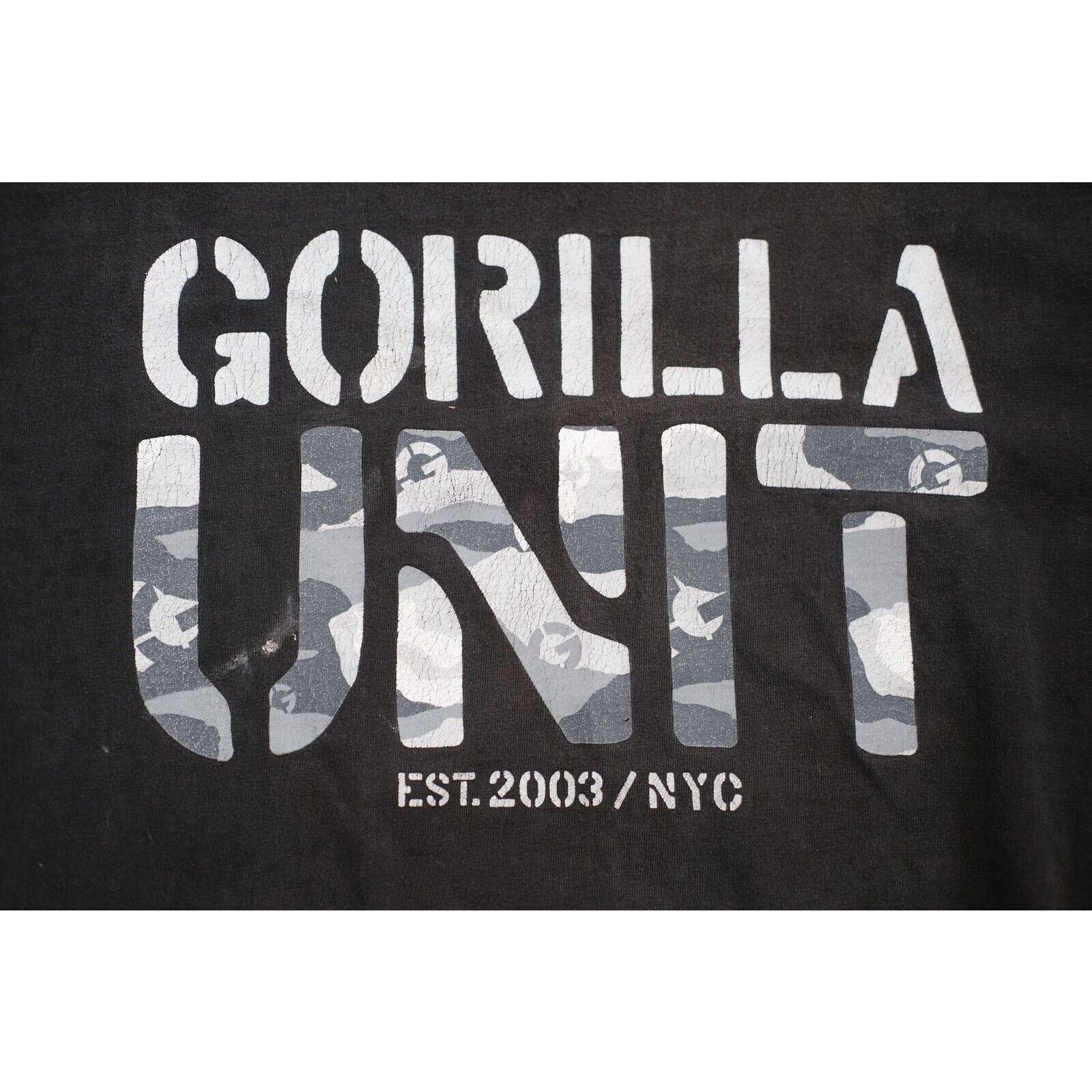 G-Unit Vintage 2003 Gorilla Unit EST NYC T-Shirt Unisex Large Black Size US L / EU 52-54 / 3 - 6 Thumbnail