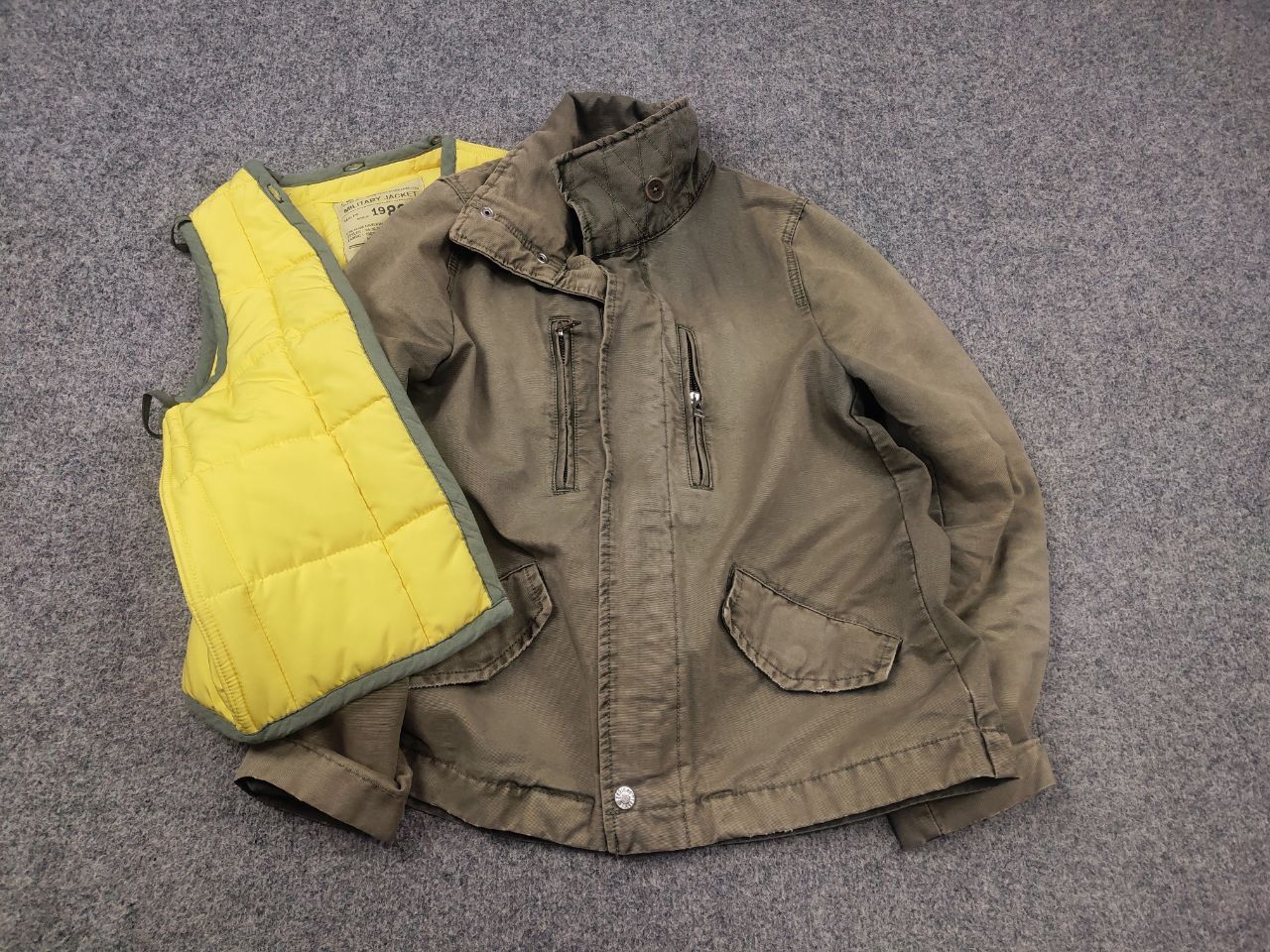 Zadig & Voltaire Zadig & Voltaire Design Caban Military Jacket Vintage Canvas Size US S / EU 44-46 / 1 - 2 Thumbnail