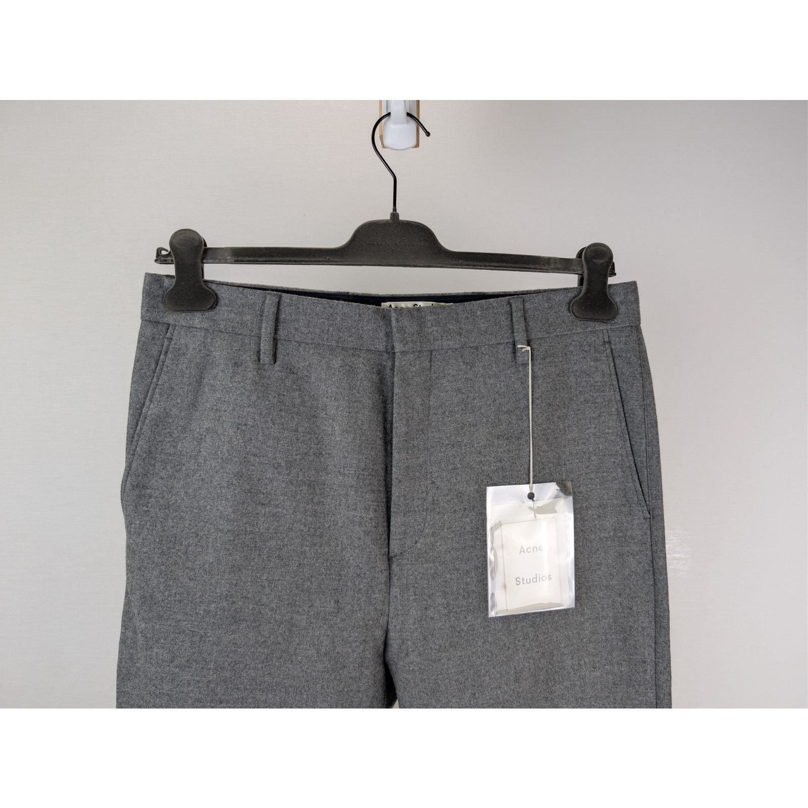 Acne Studios o1rshd1 Pro Flannel PAW16 Trouser Causal Pants in Light Grey Size US 34 / EU 50 - 3 Thumbnail