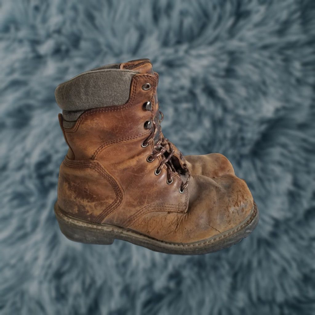 Chippewa Chippewa Logger Boots Men 8.5 Brown Leather Distressed Steel Toe 55026 Size US 9 / EU 42 - 1 Thumbnail