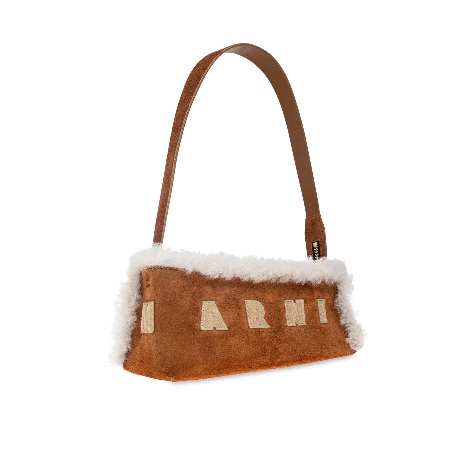 Marni MARNI Brown Shearling Shoulder Bag New & Authentic Size ONE SIZE - 3 Thumbnail