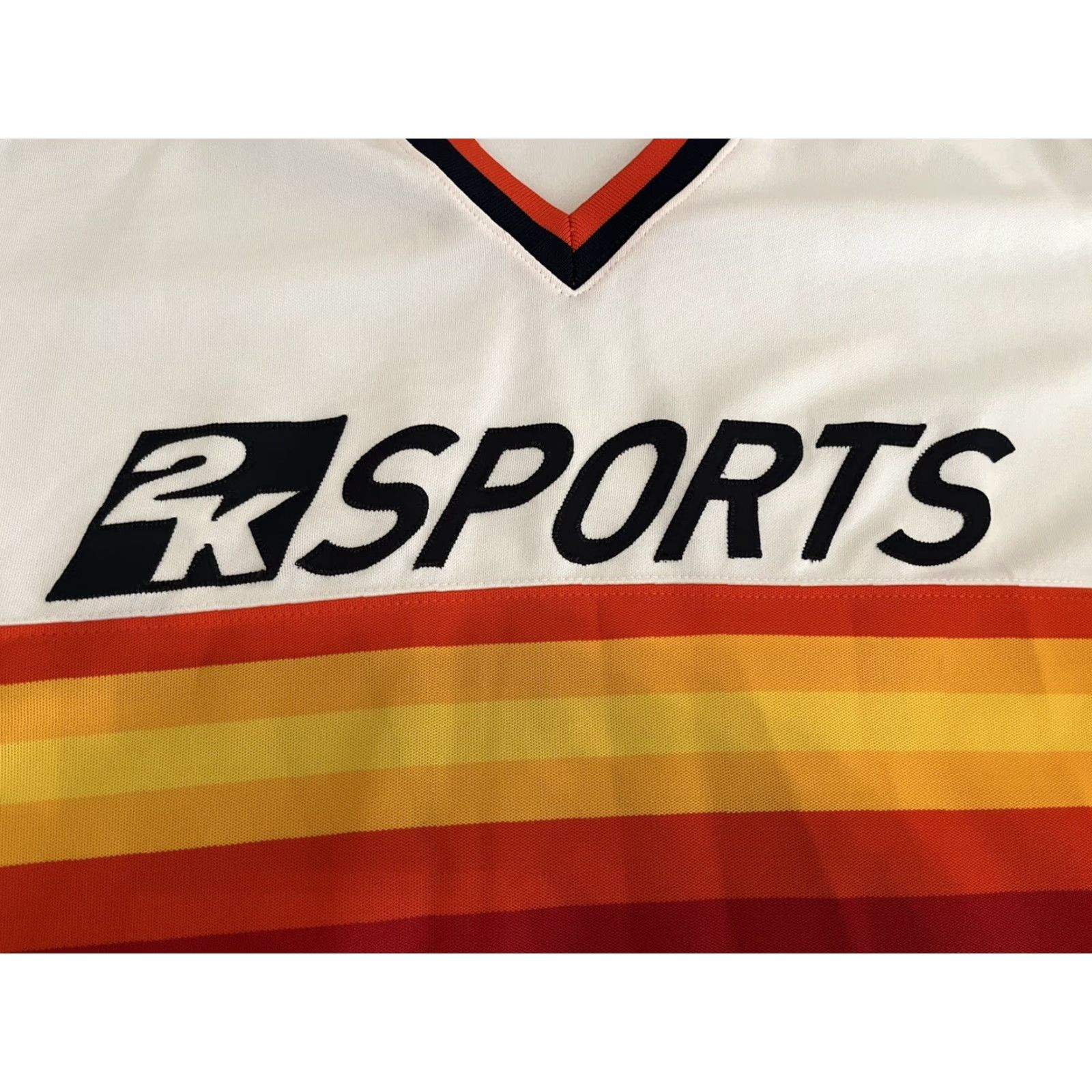 Vintage VINTAGE Majestic Jersey Baseball Astros 2K Orange Made in USA Size Large Mens Short Sleeve Size US L / EU 52-54 / 3 - 3 Thumbnail