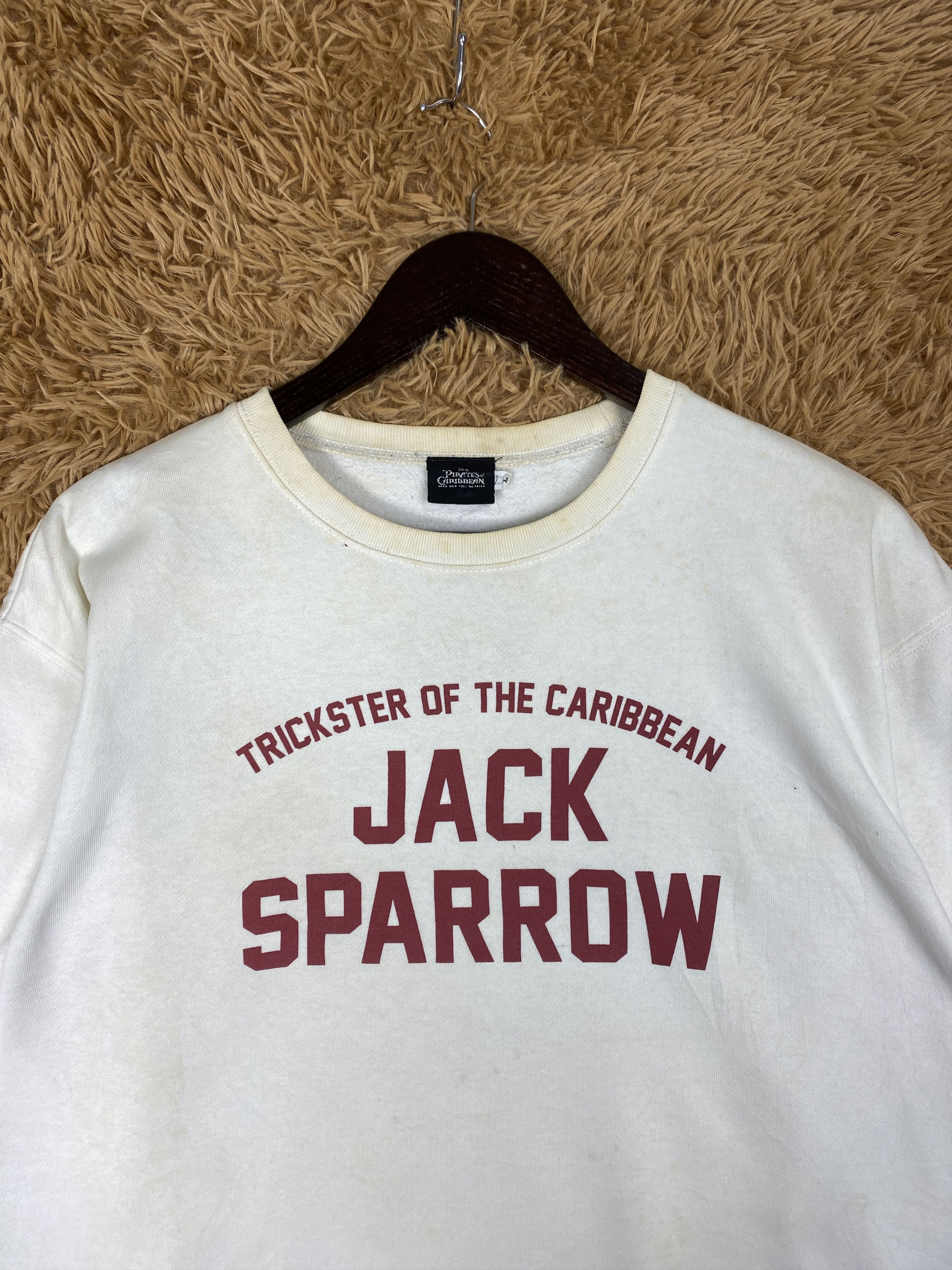 Disney Vintage Pirates Caribbean Jack Sparrow Sweatshirts PS0388 Size US L / EU 52-54 / 3 - 2 Thumbnail
