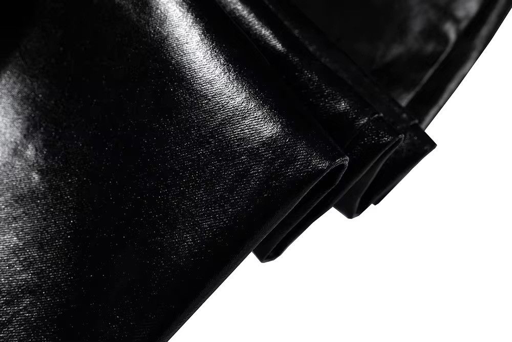 Japanese Brand × Jean Glossy Pu Leather Oversized Flared Jeans Size US 30 / EU 46 - 11 Thumbnail