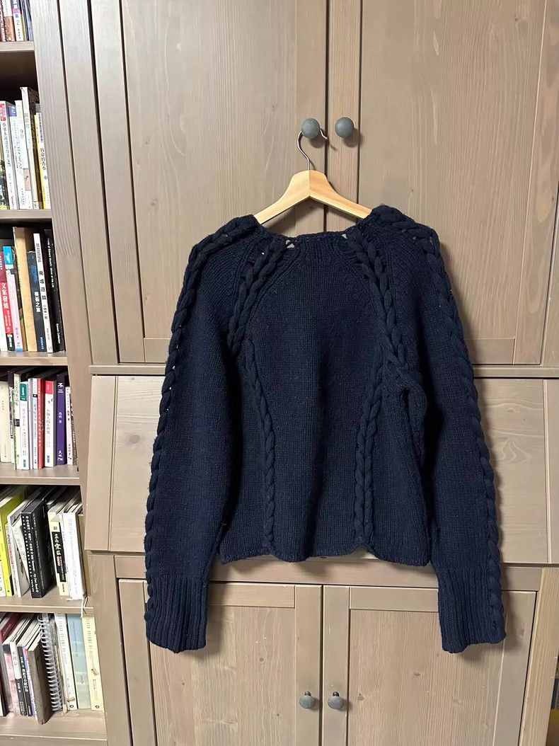 Yohji Yamamoto Yohji Yamamoto size 2 All-wool pullover with cutout stitch Size M / US 6-8 / IT 42-44 - 7 Thumbnail