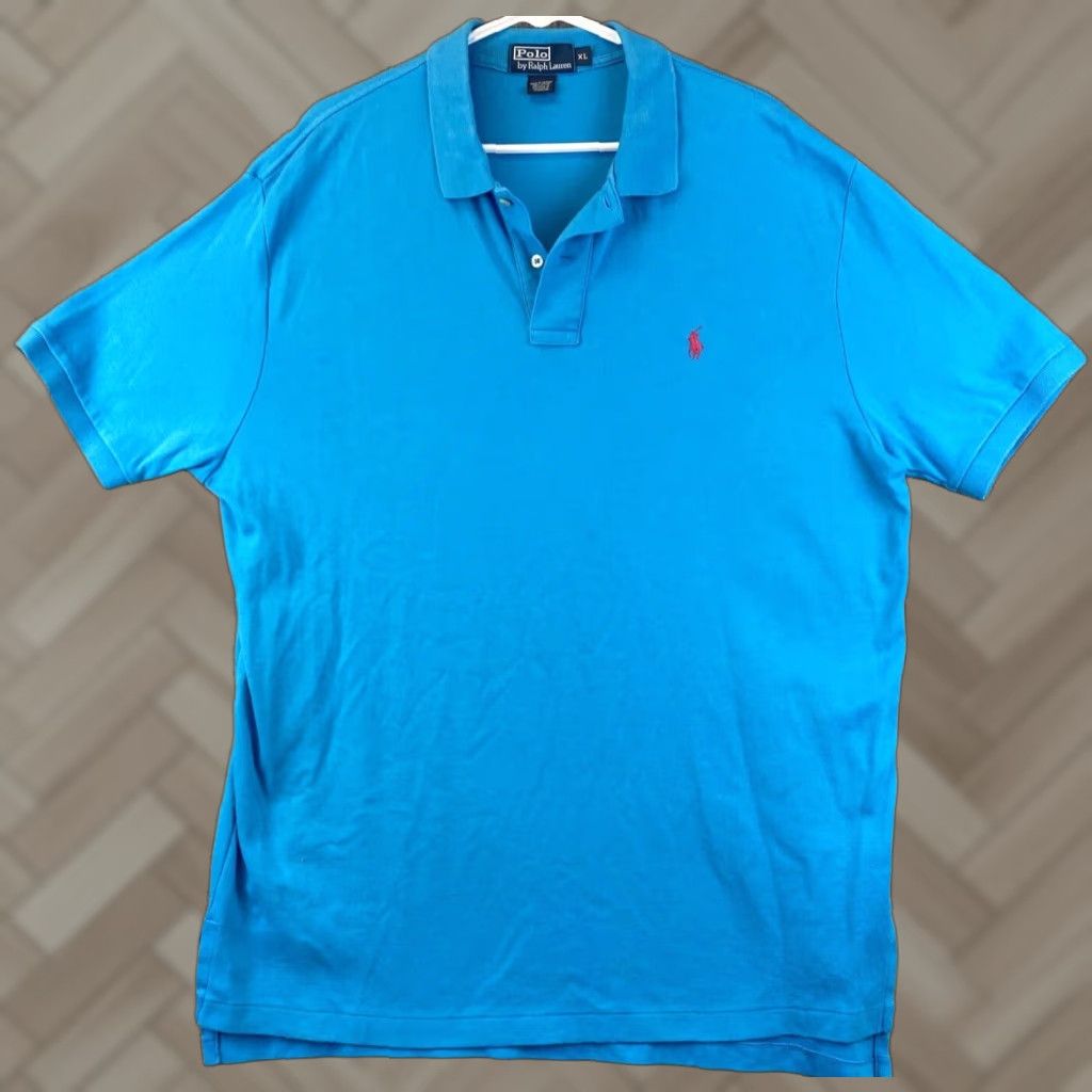 Polo Ralph Lauren POLO RALPH LAUREN The Polo Men's Classic-Fit Shirt XL turquoise 83-21 Regular Men Polo Short Sleeve Turquoise Classic-Fit XL Size US XL / EU 56 / 4 - 1 Thumbnail