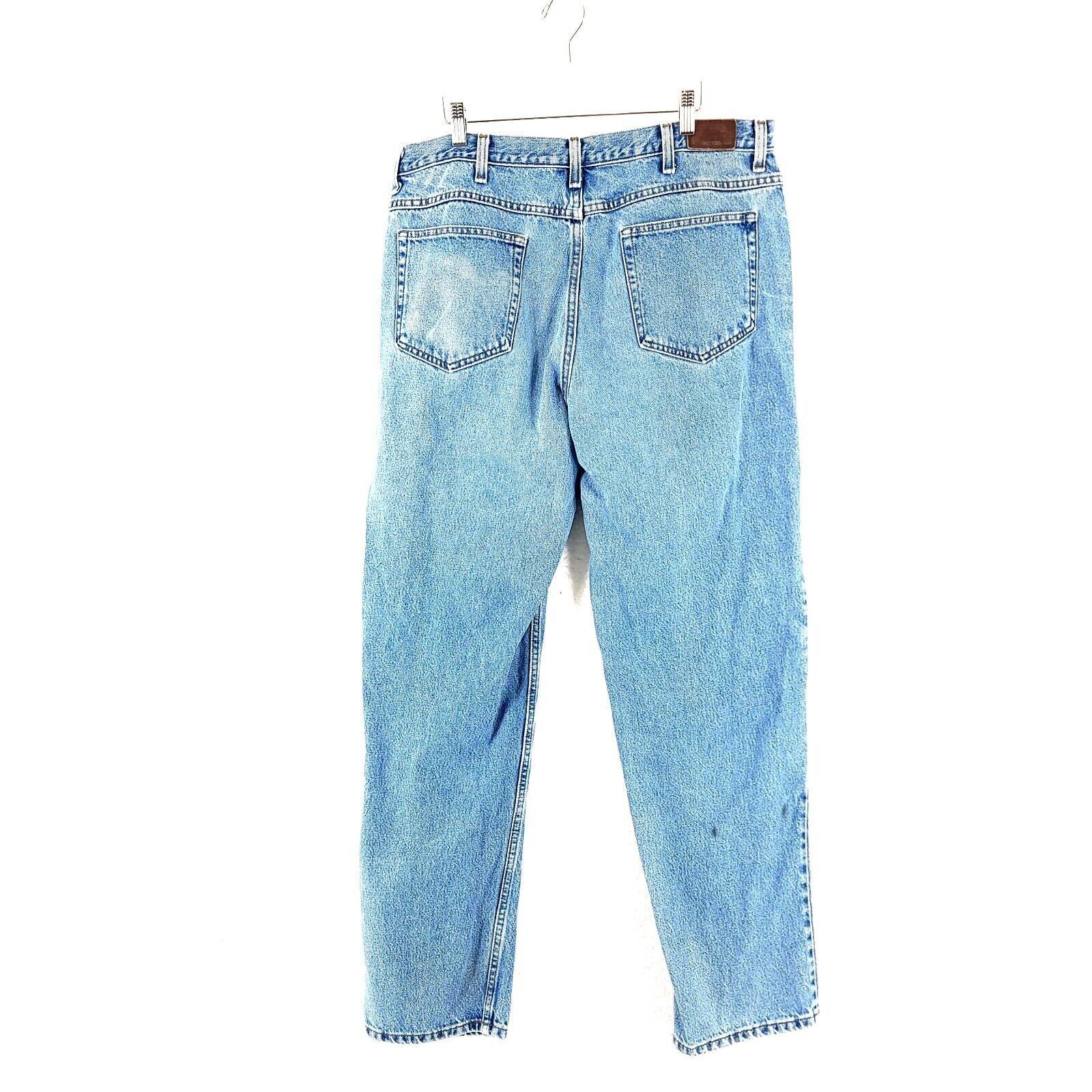 L.L. Bean DAMAGED Stain L.L. Bean Double L Relaxed Fit Light Blue Jean Size US 37 - 2 Thumbnail