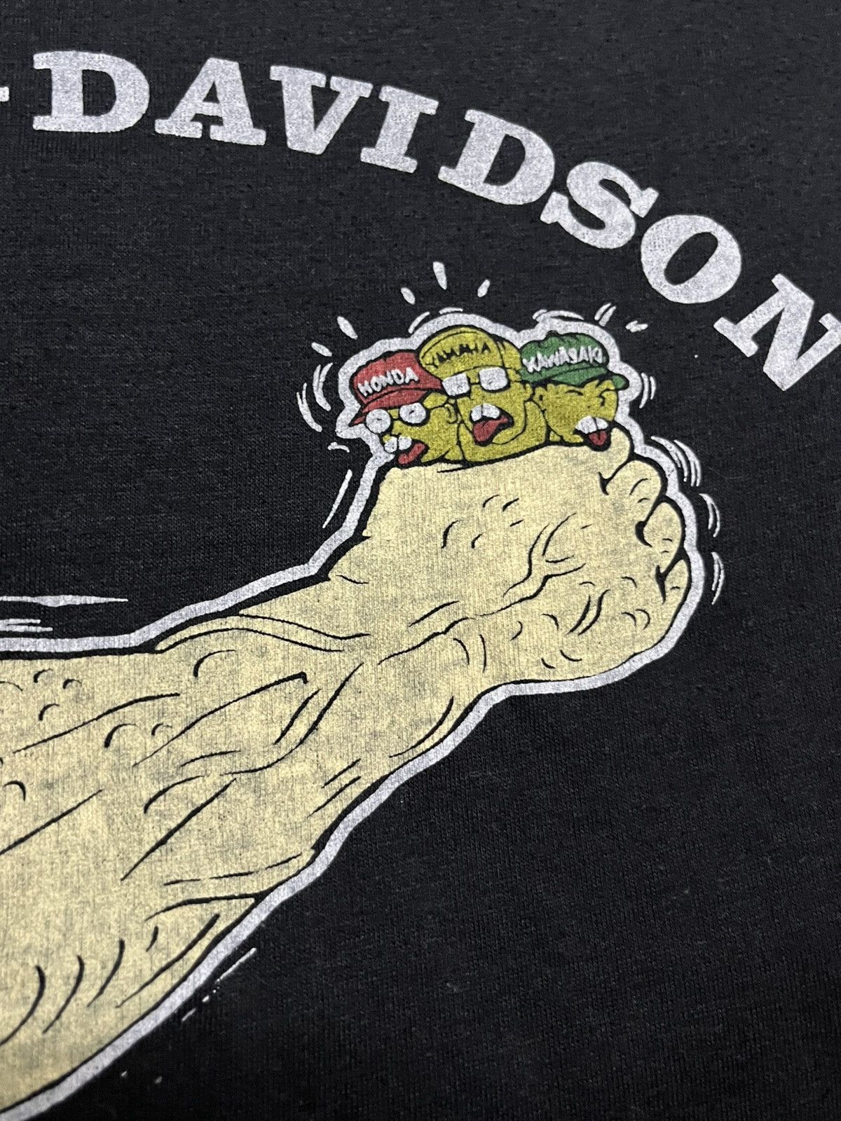 Harley Davidson 1980s Harley Davidson American Build Crushing Arm T-Shirt Size US M / EU 48-50 / 2 - 3 Thumbnail