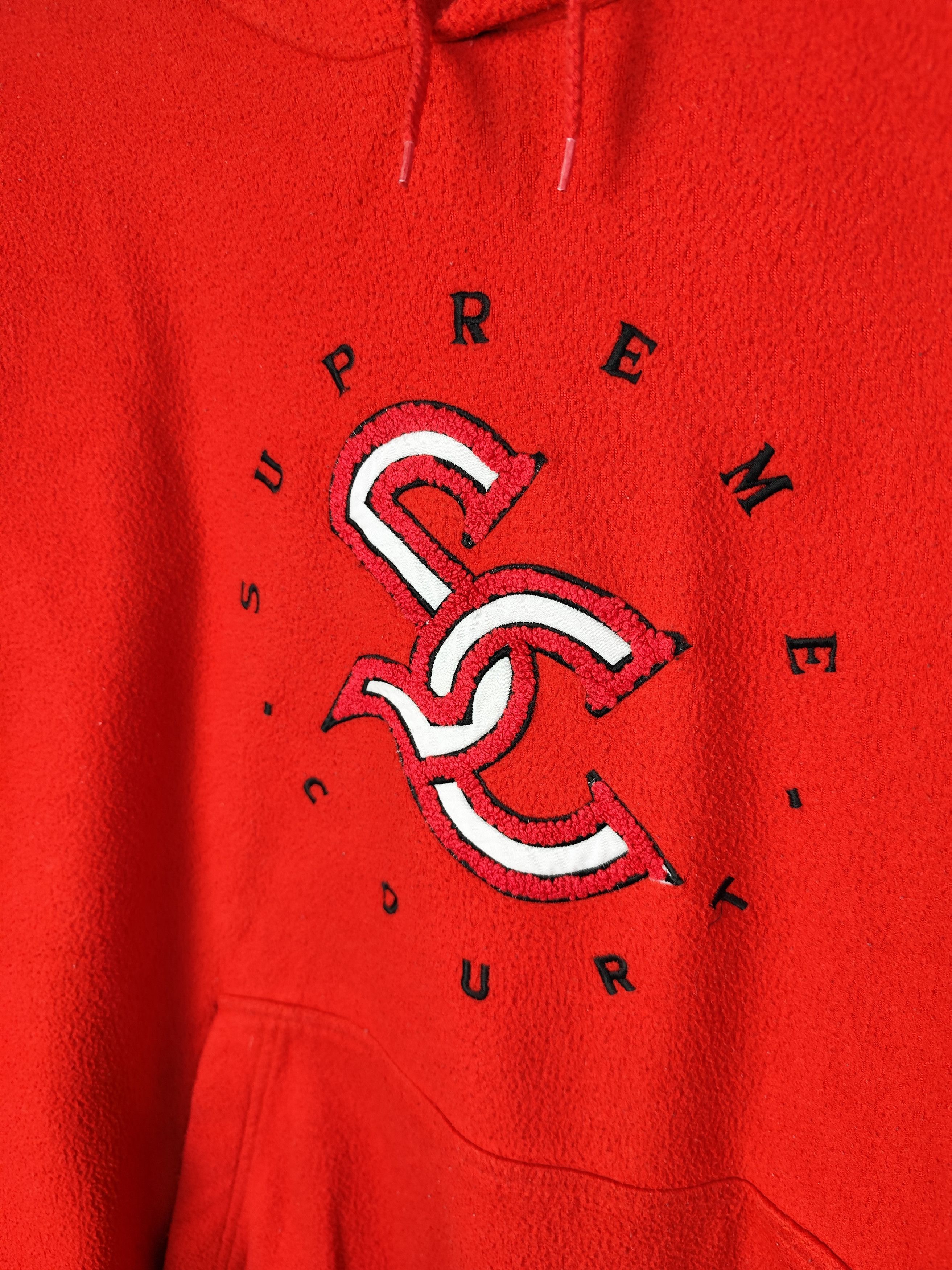 Nike Vintage Very Rare Nike Fit Supreme Court Red Fleece Hoodie Size US XXL / EU 58 / 5 - 2 Thumbnail