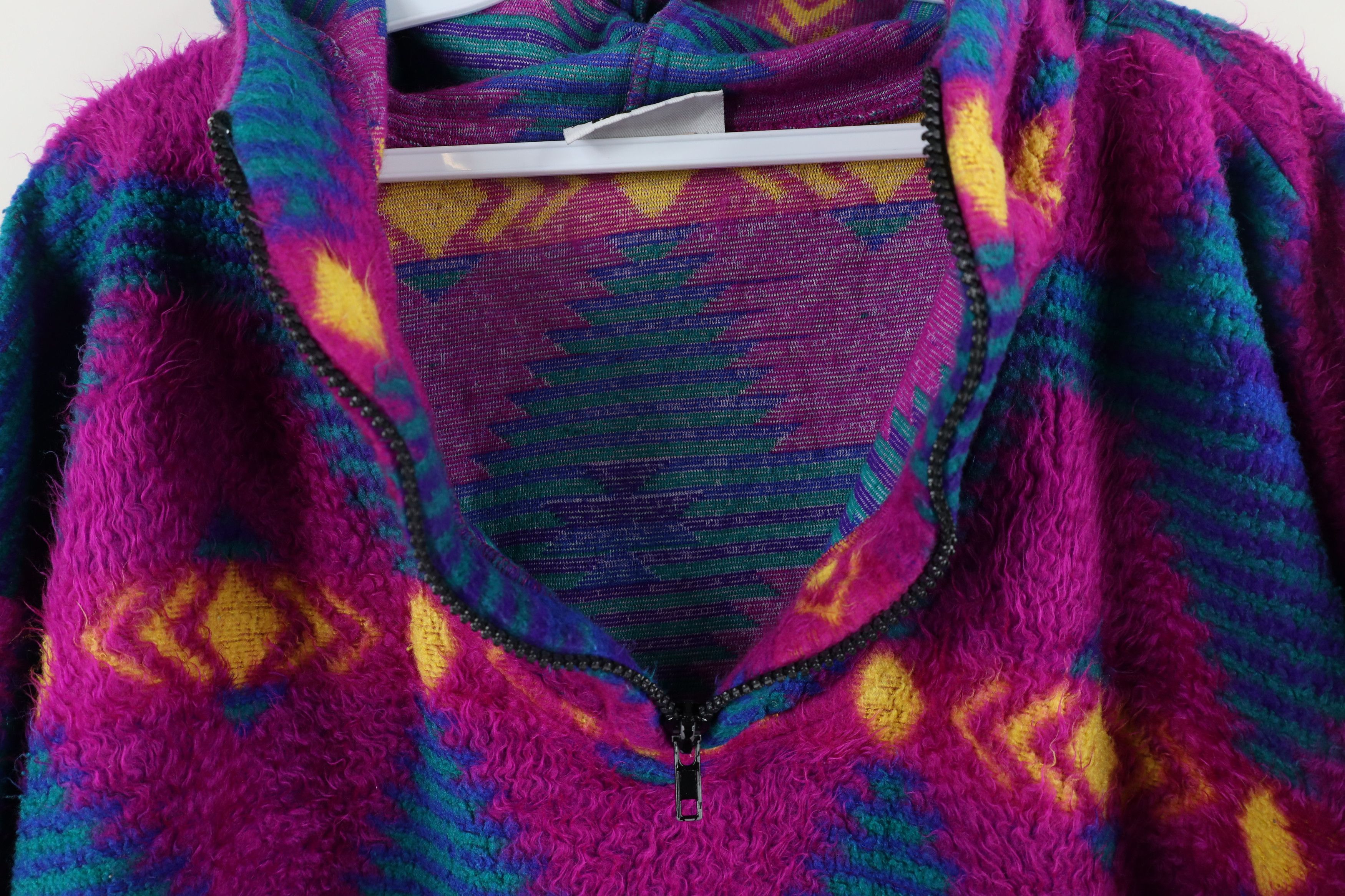Vintage Vintage 90s Streetwear Southwestern Fleece Hoodie USA Size M / US 6-8 / IT 42-44 - 6 Thumbnail