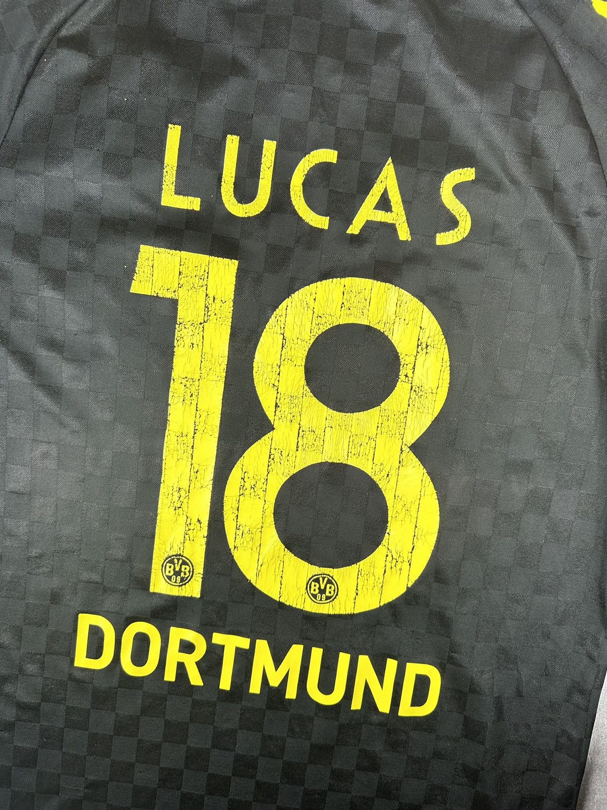 Kappa Kappa Borussia Dortmund #18 Lucas 2010/11 Away Jersey Size US XL / EU 56 / 4 - 16 Thumbnail