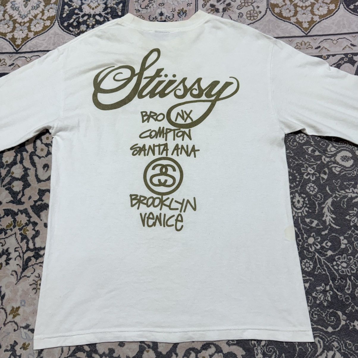 Stussy Vintage Stussy World Tour Shirt Longsleeve Bronx Compton Size US M / EU 48-50 / 2 - 12 Thumbnail