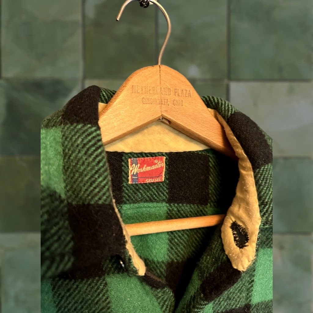 Vintage VINTAGE Workmaster Wool Green Plaid Button-Up Flannel Shirt M Mens 40s Size US M / EU 48-50 / 2 - 1 Thumbnail