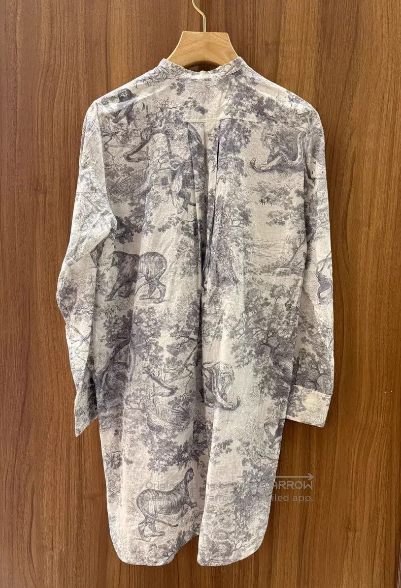 Dior Dior Zoo series long shirt Size XXS / US 00 / IT 34 - 2 Thumbnail