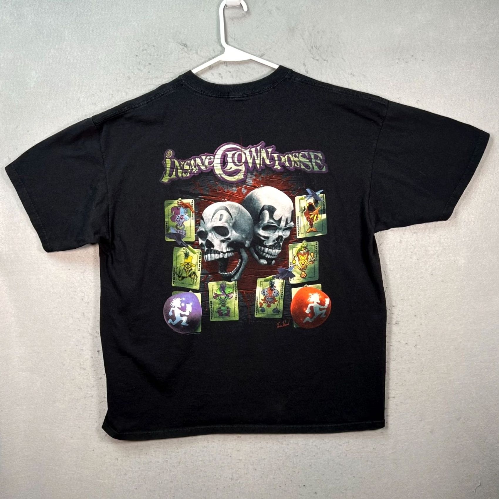 Anvil Insane Clown Posse The Jekyll Brothers Tom Wood T Shirt Shirt 2008 XL Black Cotton Short Sleeve Crew Neck Mens Graphic 90s Concert Merch Size US XL / EU 56 / 4 - 2 Thumbnail