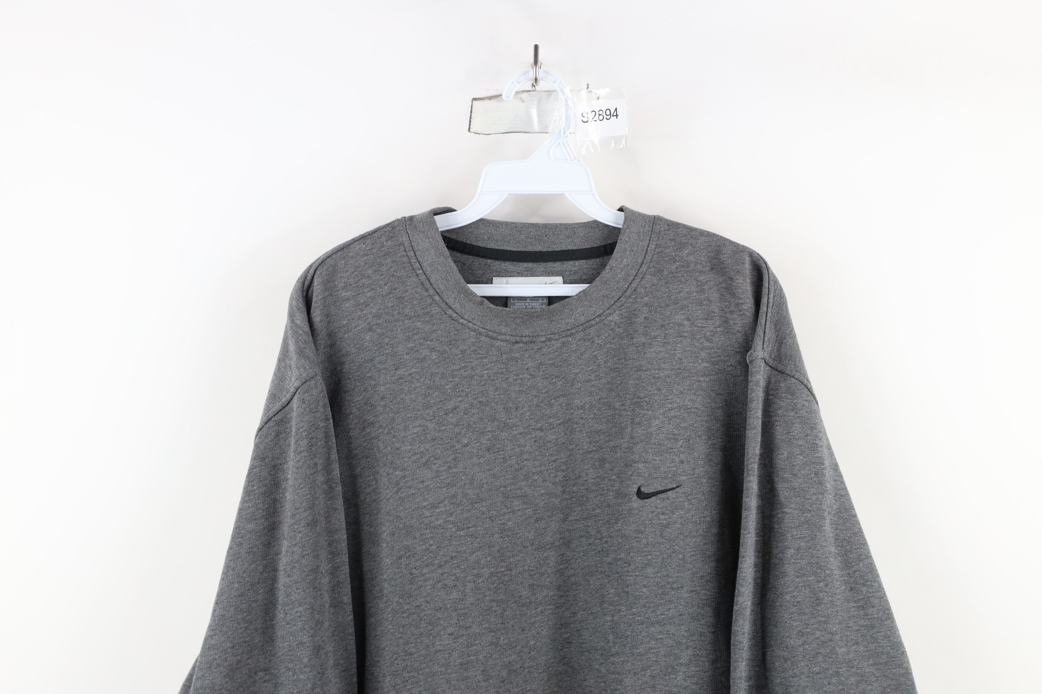 Nike × Vintage Vintage 90s Y2K Nike Scott Mini Swoosh Crewneck Sweatshirt Size US L / EU 52-54 / 3 - 2 Thumbnail