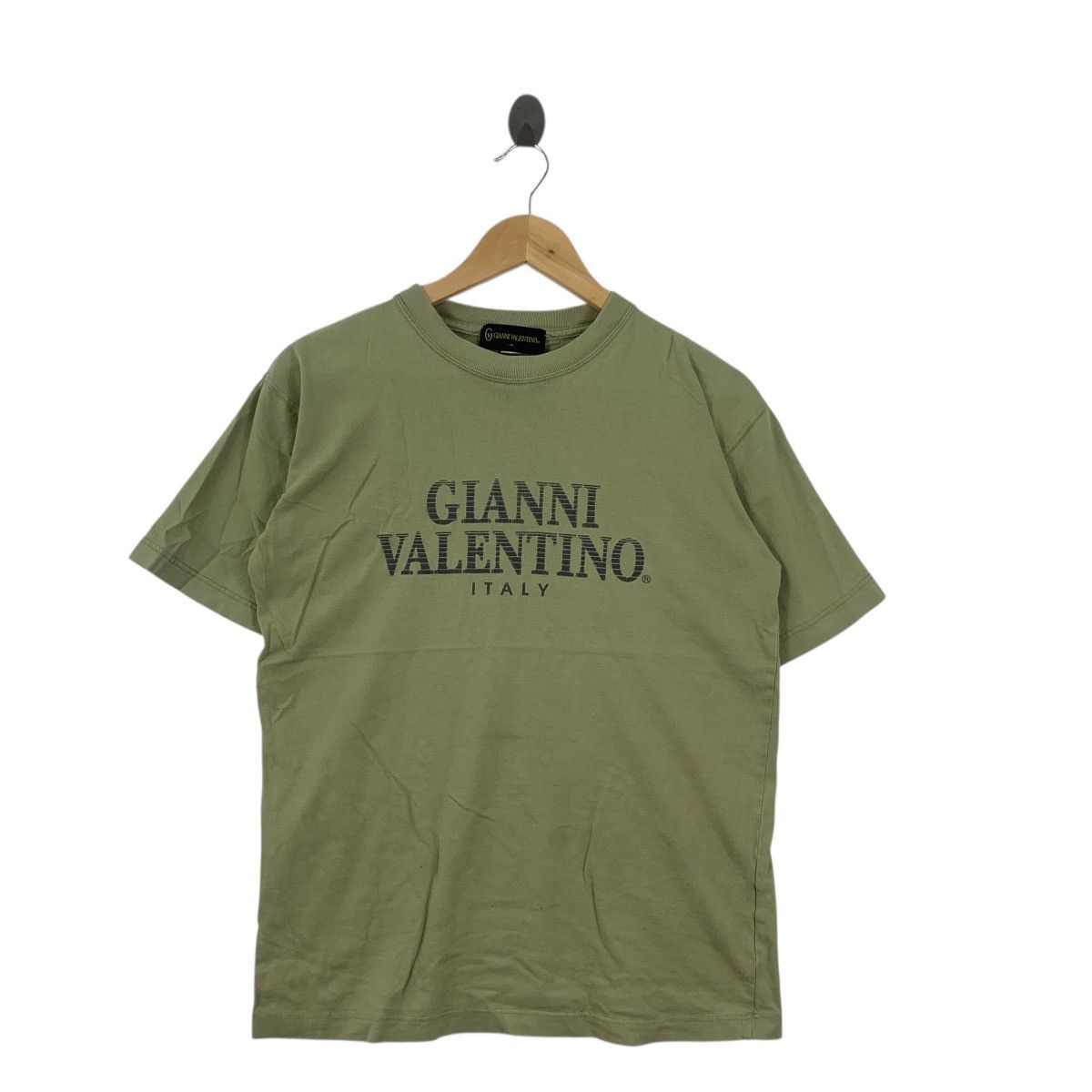 Vintage Vintage GIANNI VALENTINO ITALY Box Logo Tee Shirt Top Spel Size M / US 6-8 / IT 42-44 - 4 Thumbnail