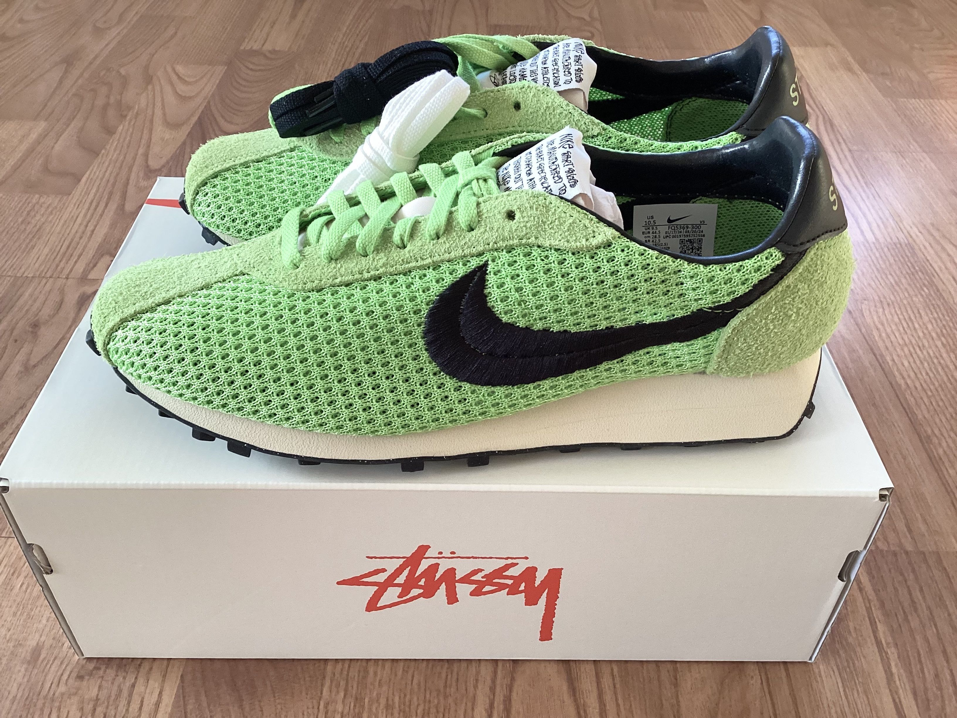 Nike (10.5) Stussy Nike LD-1000 SP Action Green FQ5369-300 Size US 10.5 / EU 43-44 - 4 Thumbnail