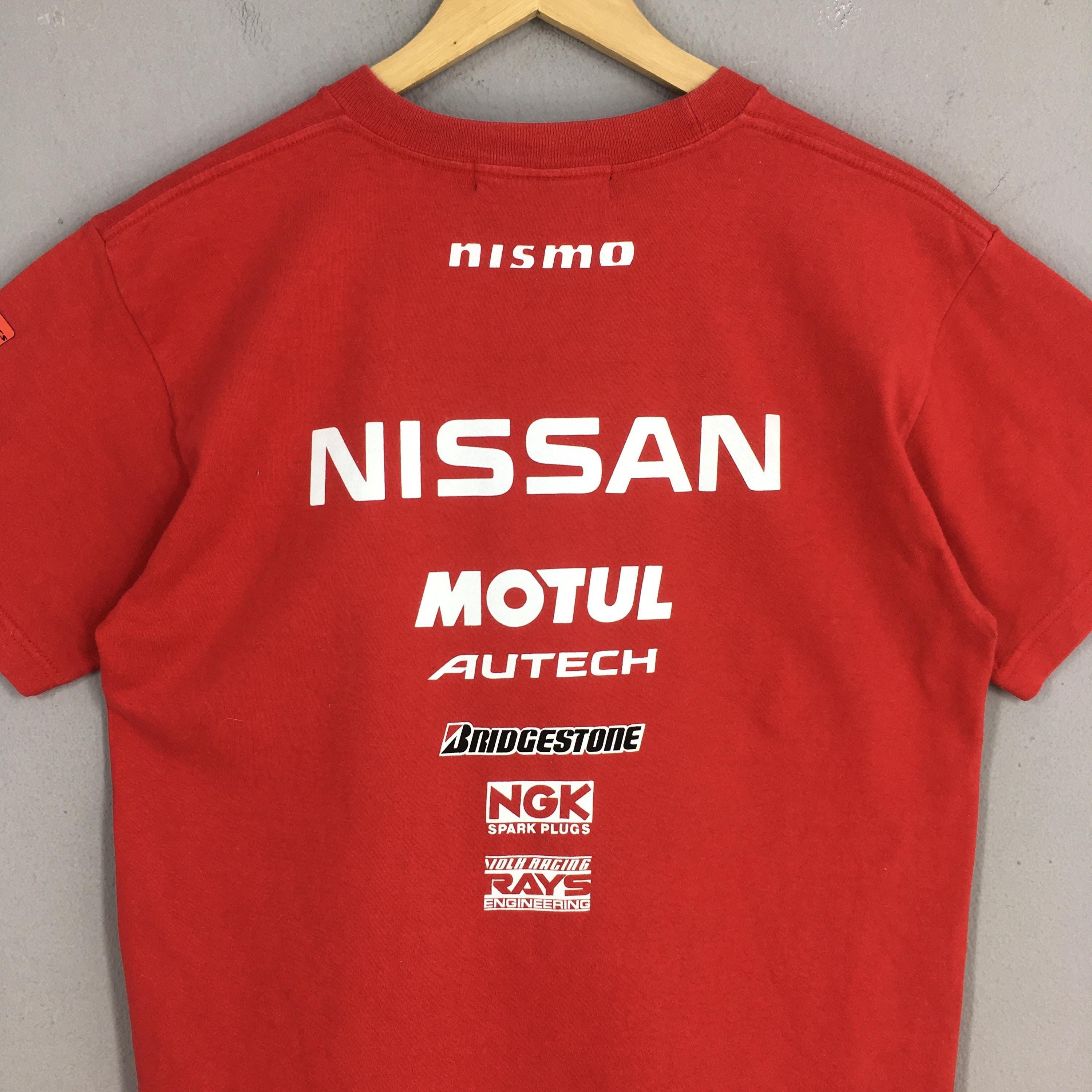 Formula 1 Vintage Nissan Racing Motul Autech Red Tshirt Medium Size US M / EU 48-50 / 2 - 8 Thumbnail
