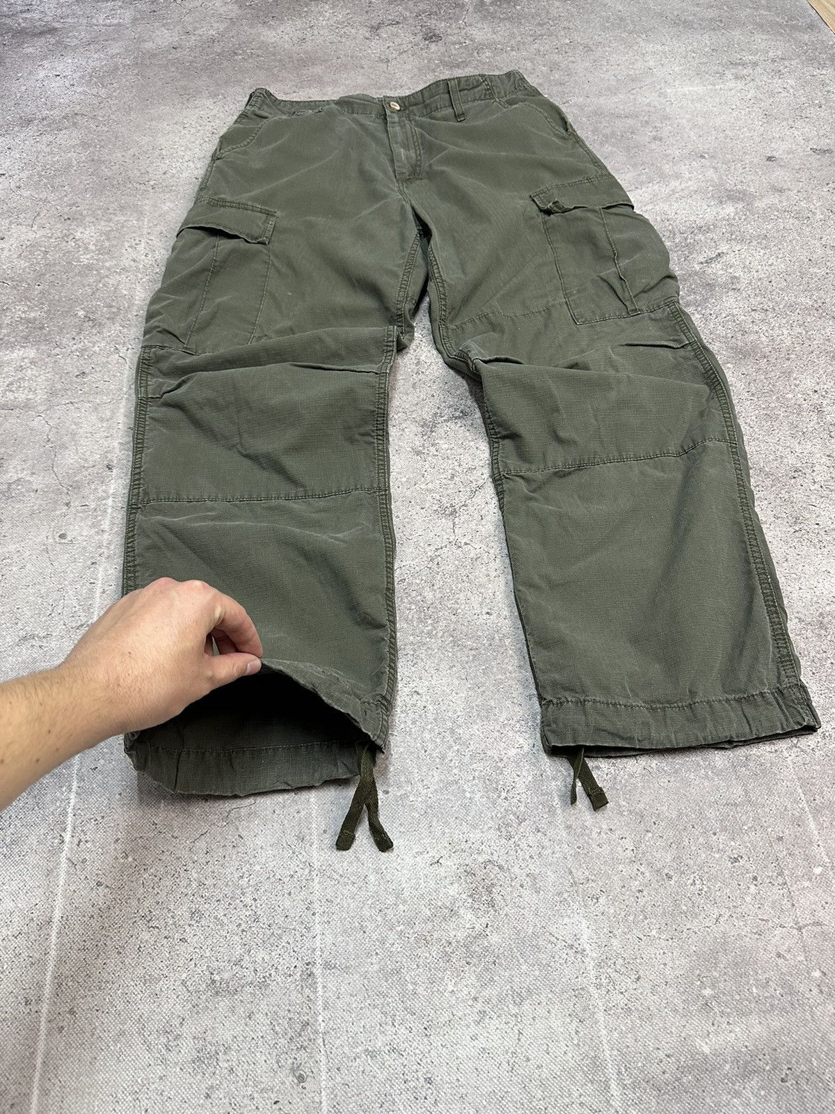 Carhartt × Vintage Vintage Carhartt Cargo Distressed Pants Faded Khaki Y2K Size US 32 / EU 48 - 8 Thumbnail