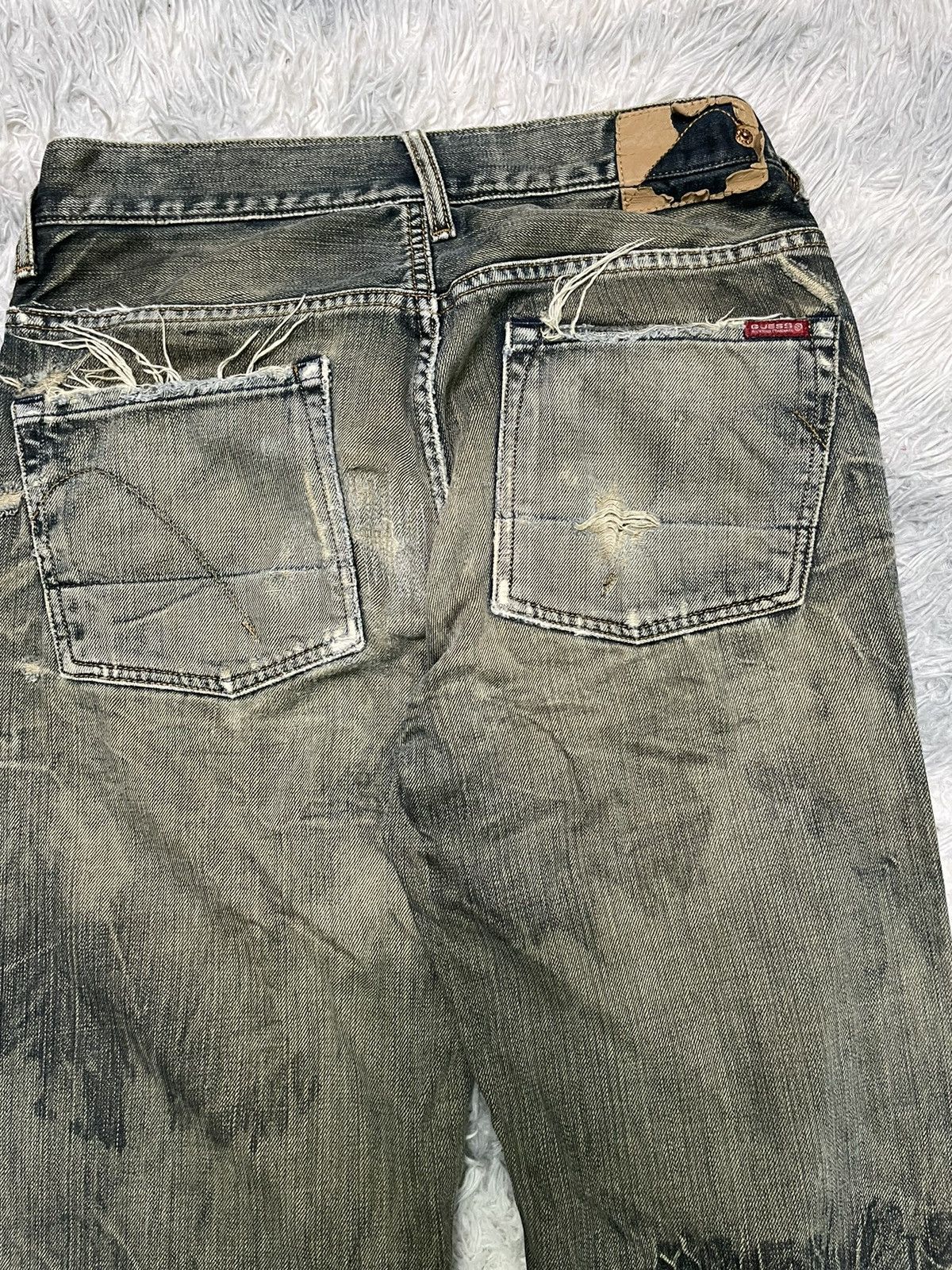 Guess 90s GUESS DISTRESSED STYLE RARE DESIGN Size US 30 / EU 46 - 15 Thumbnail