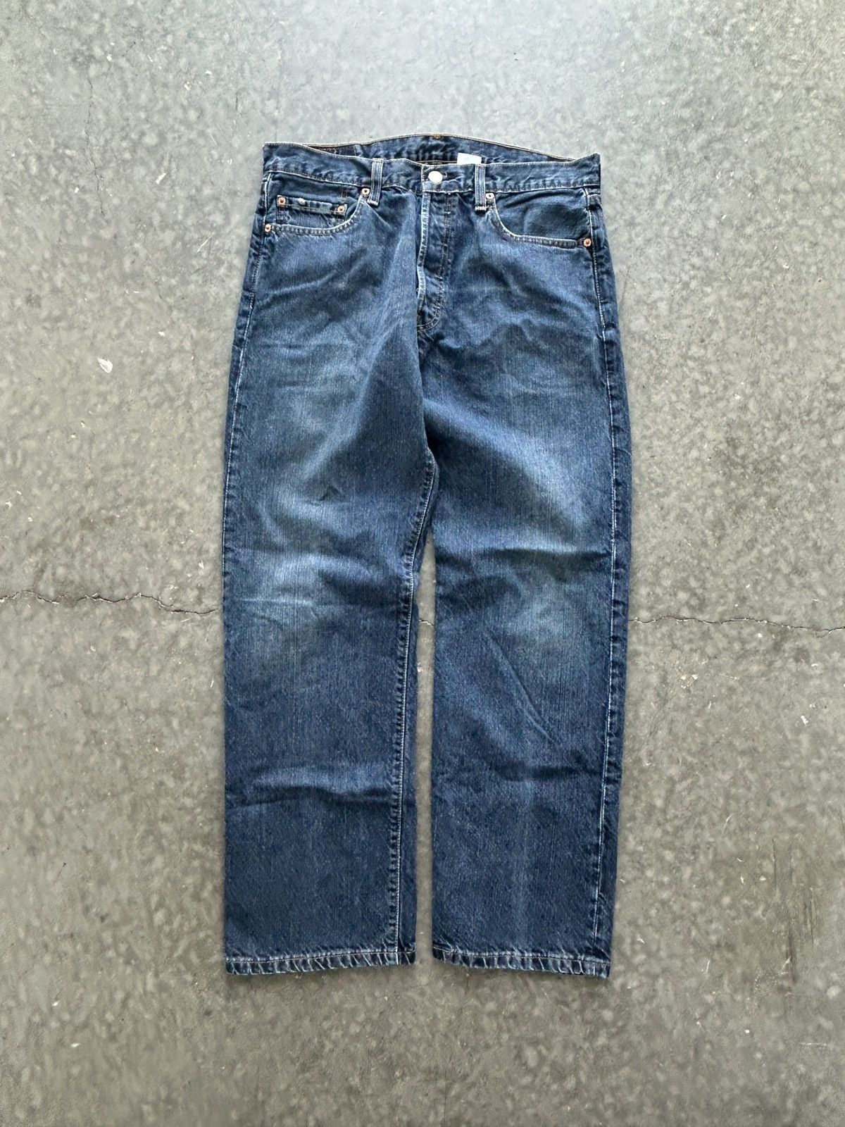 Levi's Vintage Y2K Levis 501xx Denim Jeans 34x30 Dark Wash Size US 34 / EU 50 - 1 Thumbnail