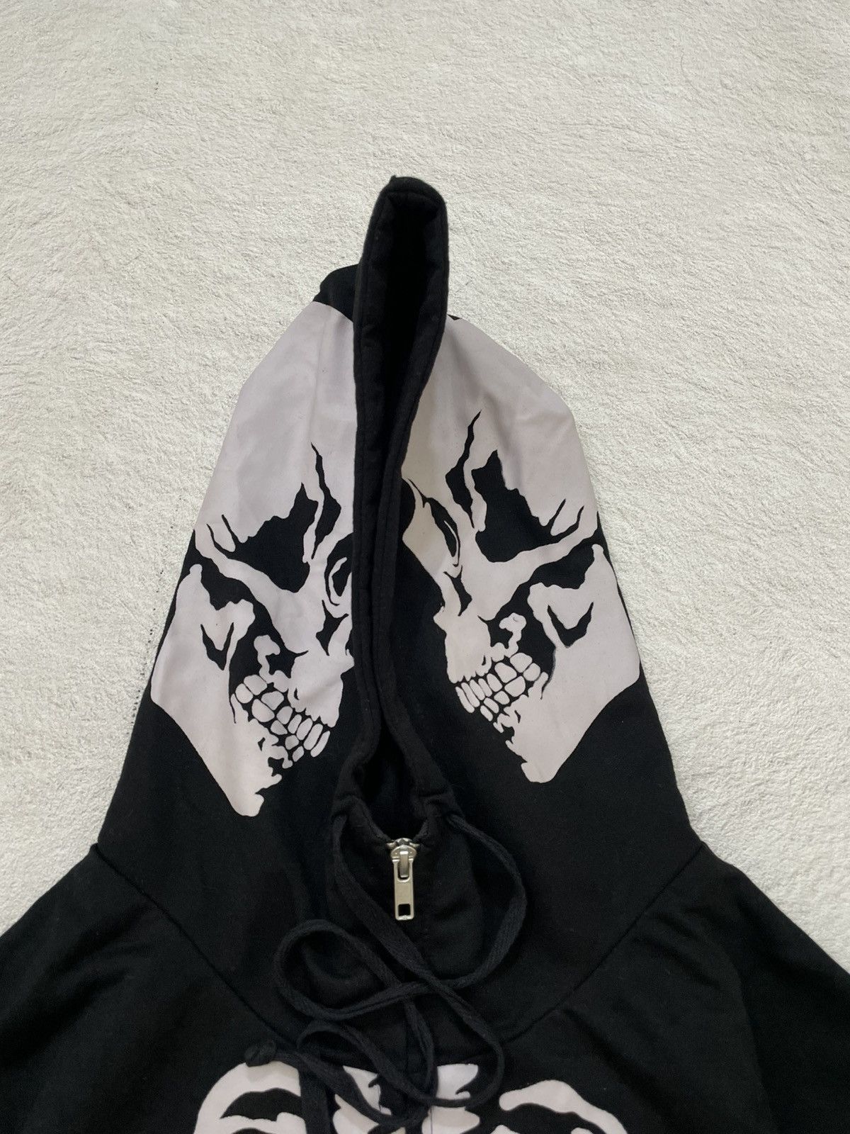 If Six Was Nine 2000s Punk Skull Bone Graphic Hoodie Gothic If6was9 LGB y2K Size US M / EU 48-50 / 2 - 3 Thumbnail