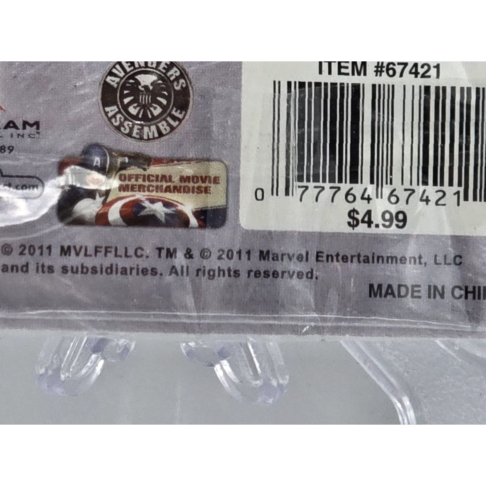 Vintage 2 Lot Marvel Captain America Shield Pewter Key Ring NEW SEALED & Lanyard! Size ONE SIZE - 7 Thumbnail
