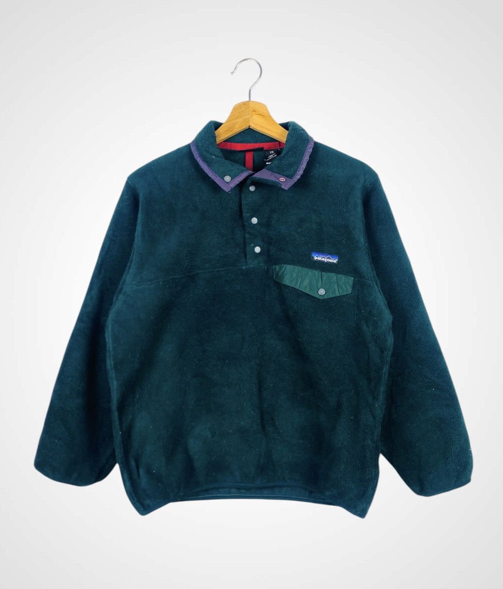 Patagonia Vintage Patagonia Half Button-Tap Fleece Jacket Size US S / EU 44-46 / 1 - 1 Thumbnail