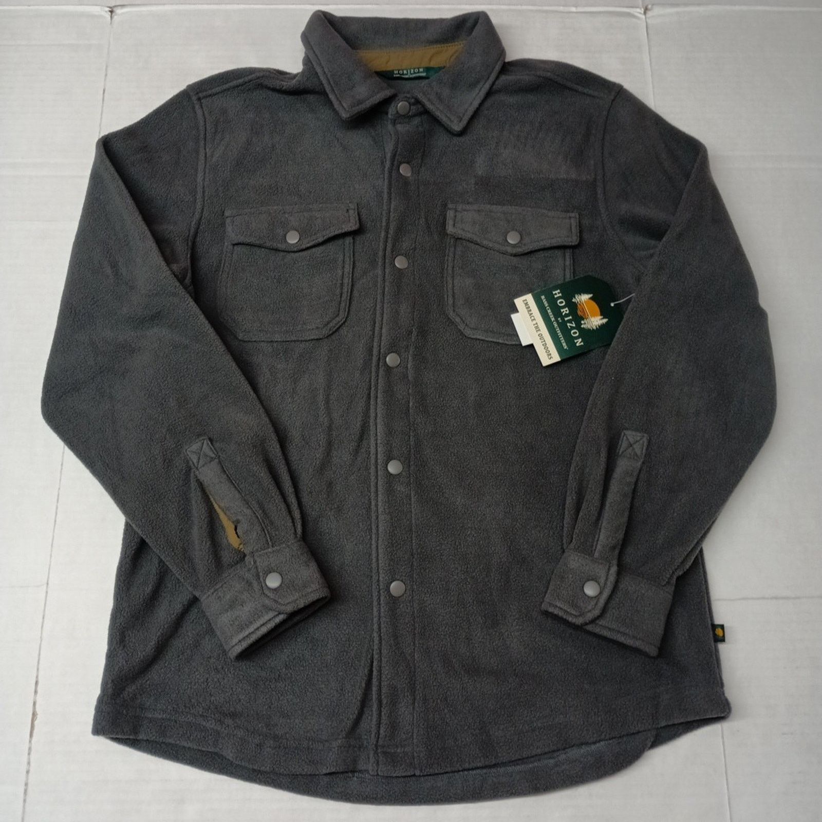 Other Horizon by Bass Creek Gray Fleece Snap Shirt Jacket Men’s M Size US M / EU 48-50 / 2 - 1 Thumbnail