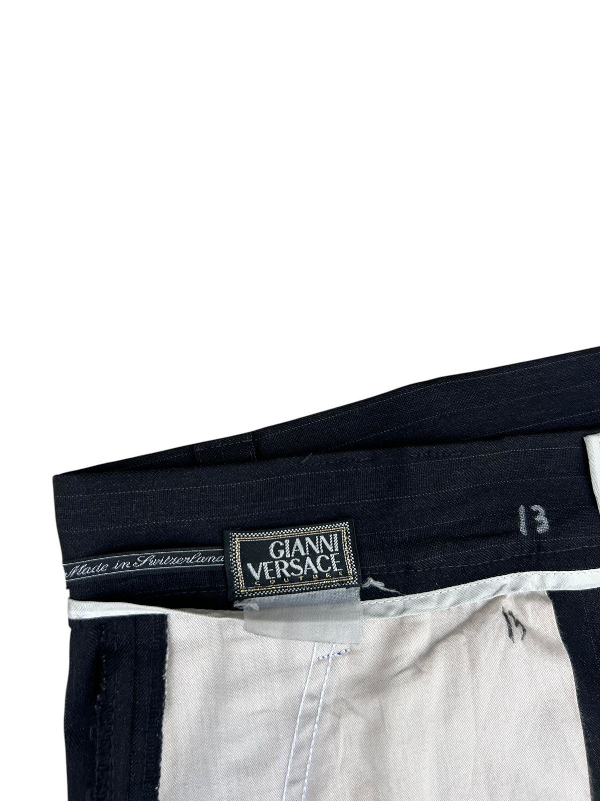 Versace Archive 90s Gianni Versace Stripes Wool Baggy Trouser Pant Size US 36 / EU 52 - 19 Thumbnail