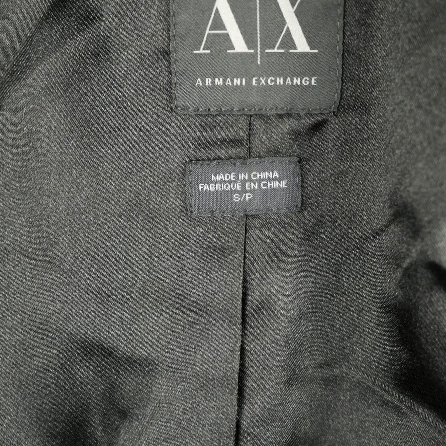 Armani Exchange A|X Armani Exchange Jacket Womens S Black Gray Faux Fur Full Zip Lined Soft Size S / US 4 / IT 40 - 6 Thumbnail