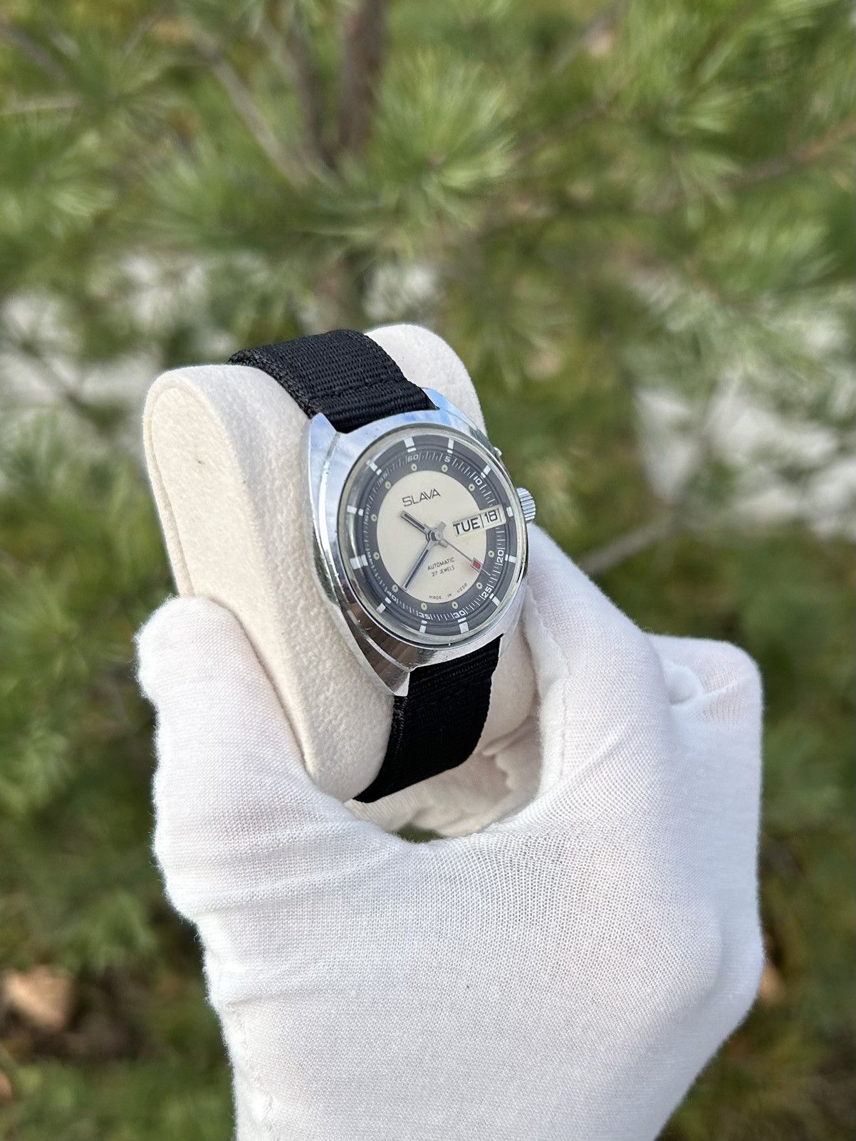 Vintage Vintage Watch Slava Made in USSR Soviet Mechanical 1980s Size ONE SIZE - 15 Thumbnail