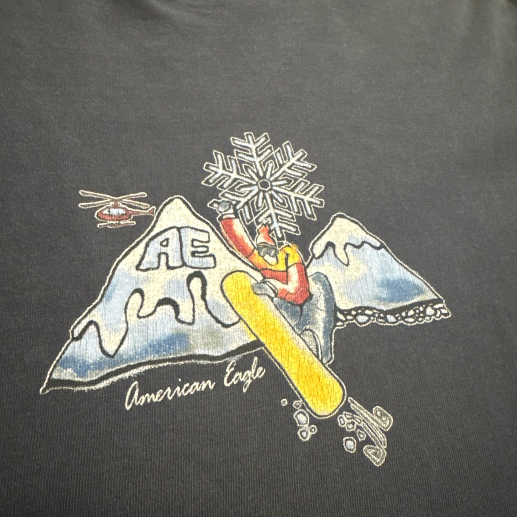 American Eagle Outfitters VINTAGE American Eagle Snowboard Graphic Long Sleeve T-Shirt XS Unisex Adults Blue Cyber Y2K Men Women Size US XS / EU 42 / 0 - 5 Thumbnail