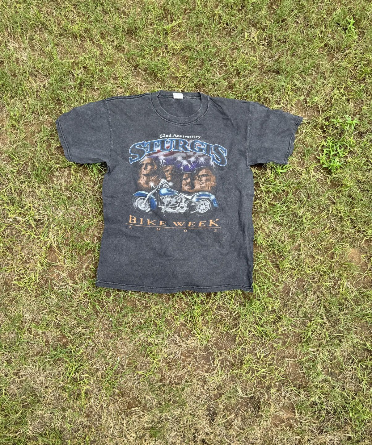 Vintage Vintage Sturgis Bike Week 62nd Anniversary 2002 T- Shirt Size US M / EU 48-50 / 2 - 1 Thumbnail