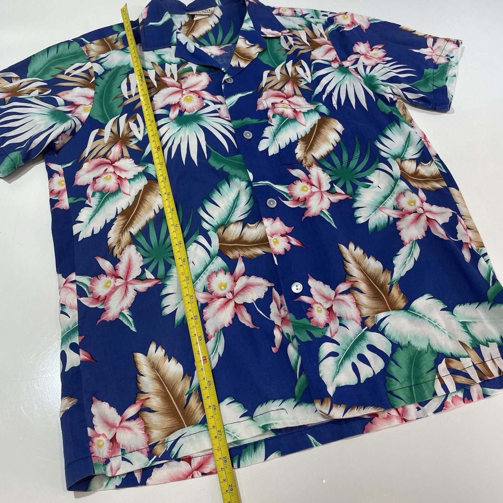 Cool Shirtz VTG 90’s Evalani Men’s Hawaiian Camp Shirt Palm Floral Sz M Size US M / EU 48-50 / 2 - 2 Thumbnail