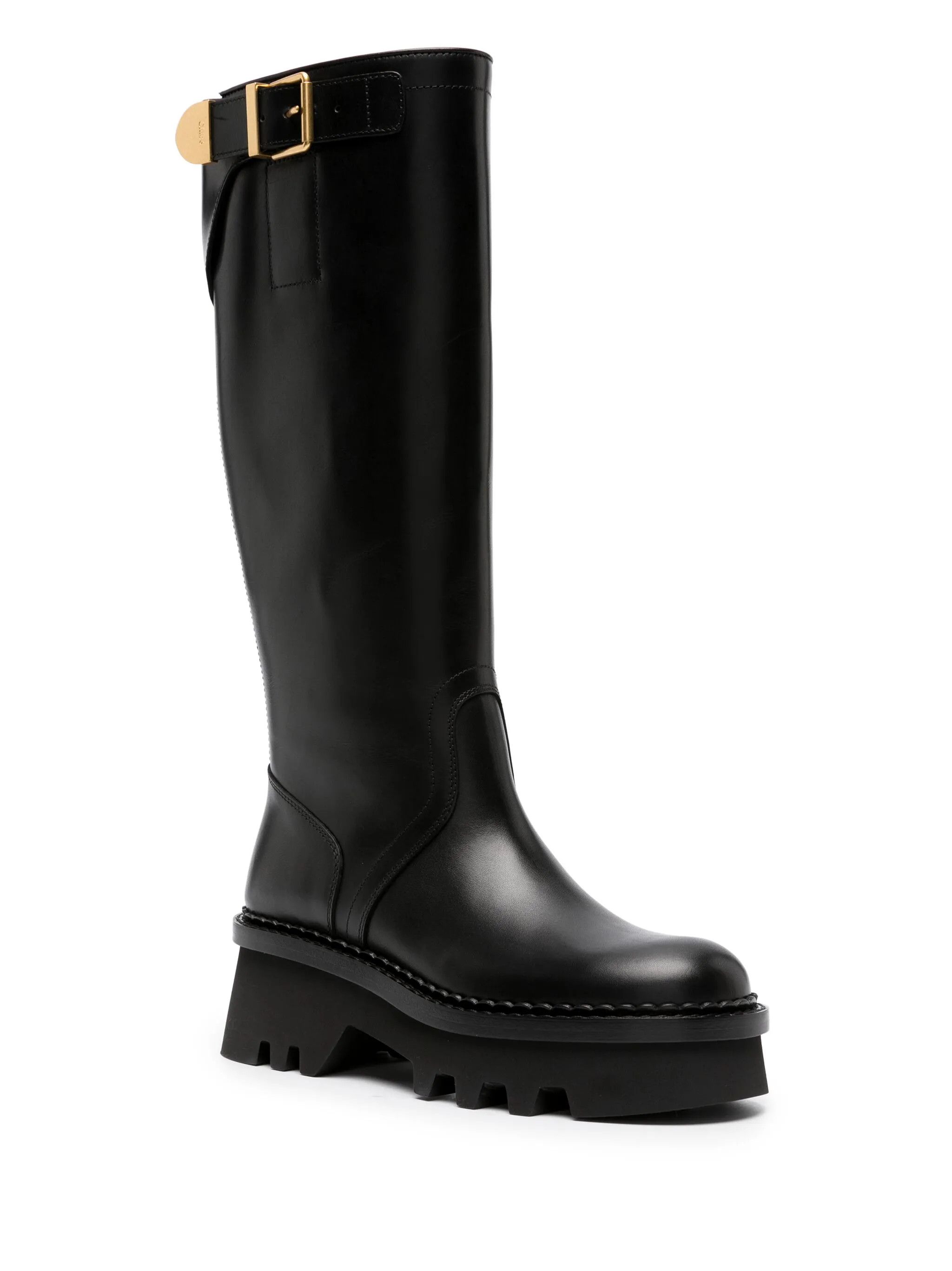 Chloe o1y0825 Leather Boots in Black Size US 11 / IT 41 - 2 Thumbnail