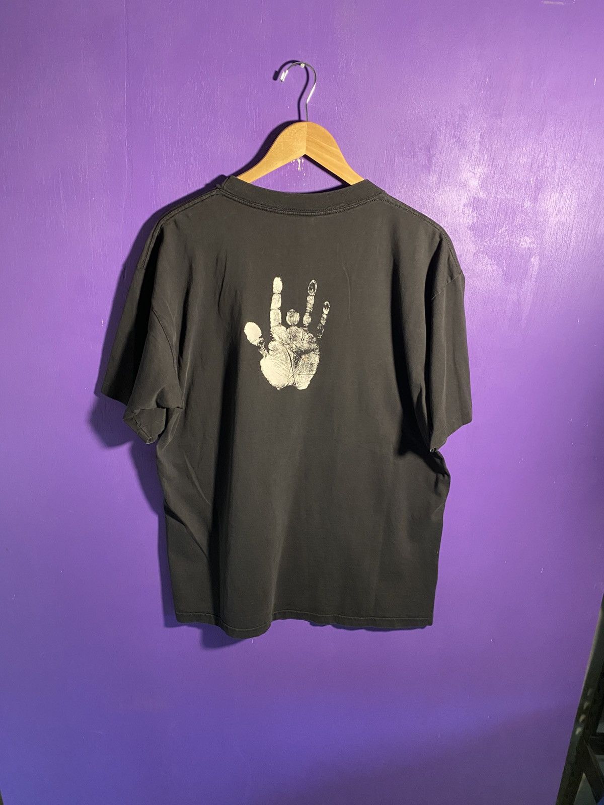 Band Tees Vintage 1993 Jerry Garcia AOP faded t-shirt Size US XL / EU 56 / 4 - 2 Thumbnail