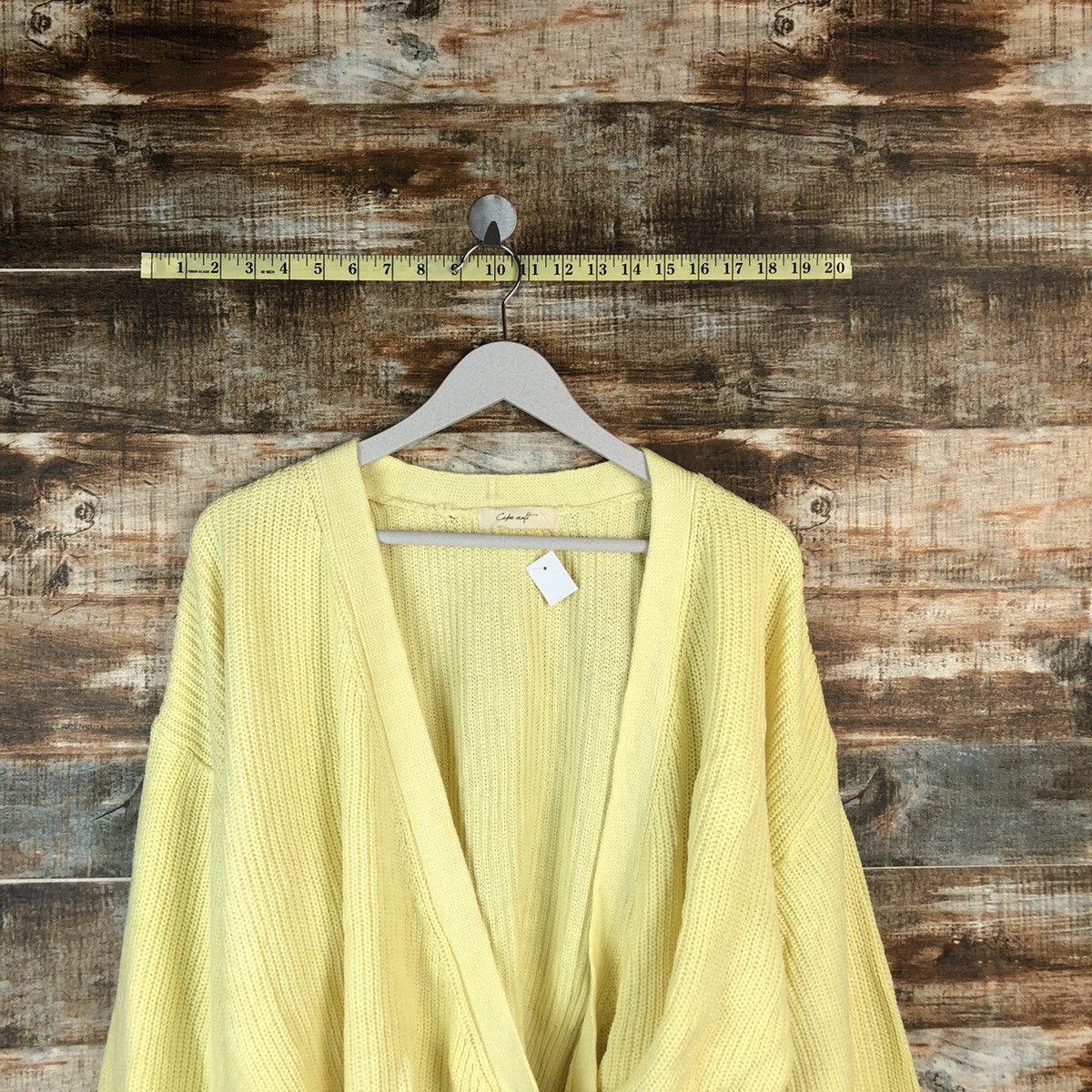 Japanese Brand Cepo Aatt Yellow Cardigan Knitwear #A1358 Size M / US 6-8 / IT 42-44 - 2 Thumbnail
