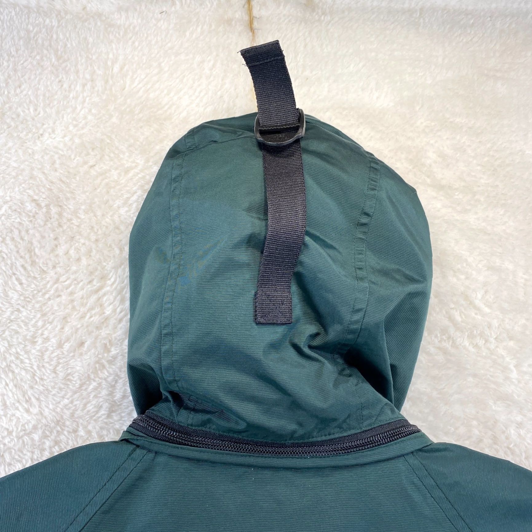Eddie Bauer VINTAGE Eddie Bauer Mens S Green Hooded Windbreaker Nylon Jacket Zipper Pockets Full Zip - VTG Size US S / EU 44-46 / 1 - 3 Thumbnail