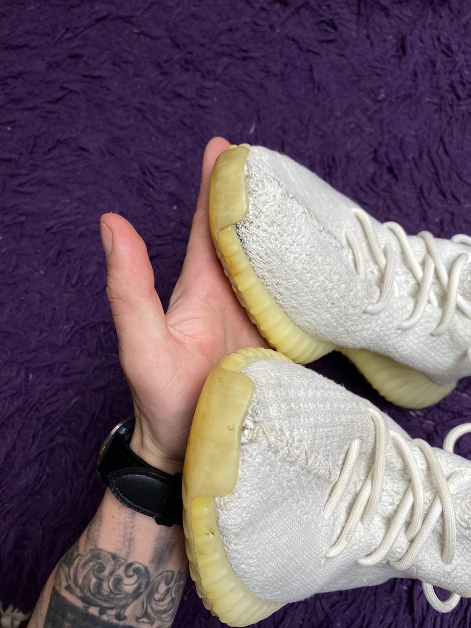 Adidas Cream White Yeezys Adidas Yeezy Boost 350 V Size US 7.5 / EU 40-41 - 4 Thumbnail