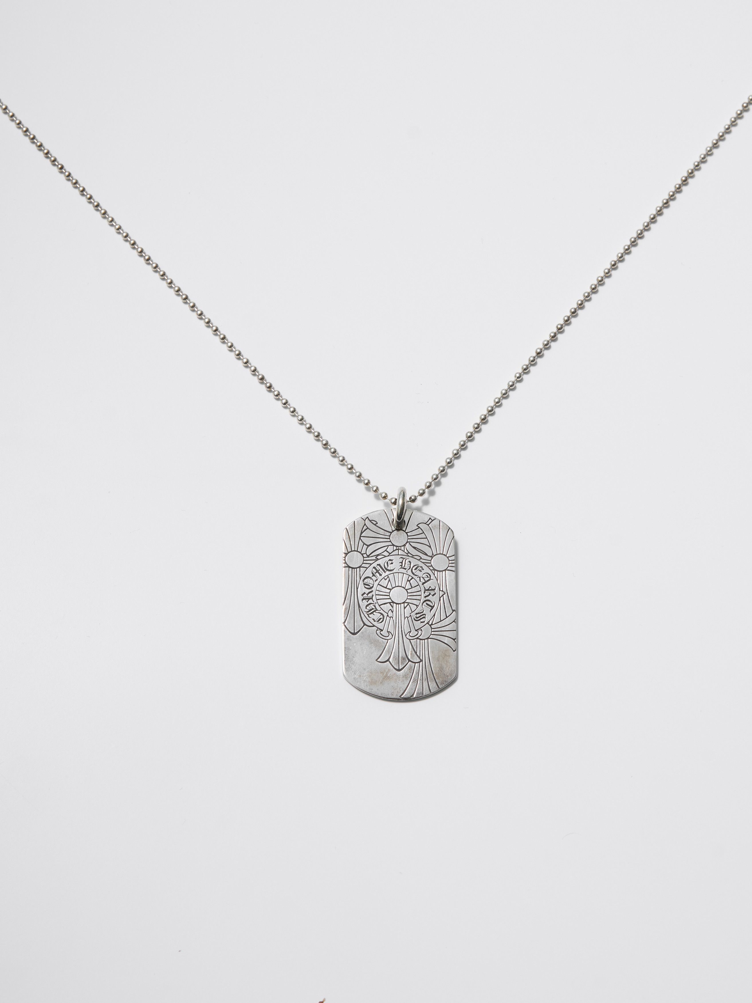 Chrome Hearts Chrome Hearts Dog Bless Cemetery Coss sliver necklace Size ONE SIZE - 2 Thumbnail