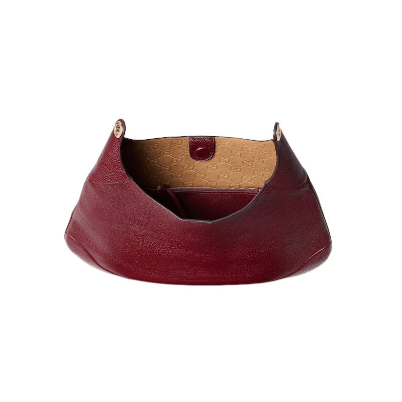 Gucci GUCCI B Large Rosso Ancora Soft Leather Shoulder Bag Size ONE SIZE - 6 Thumbnail