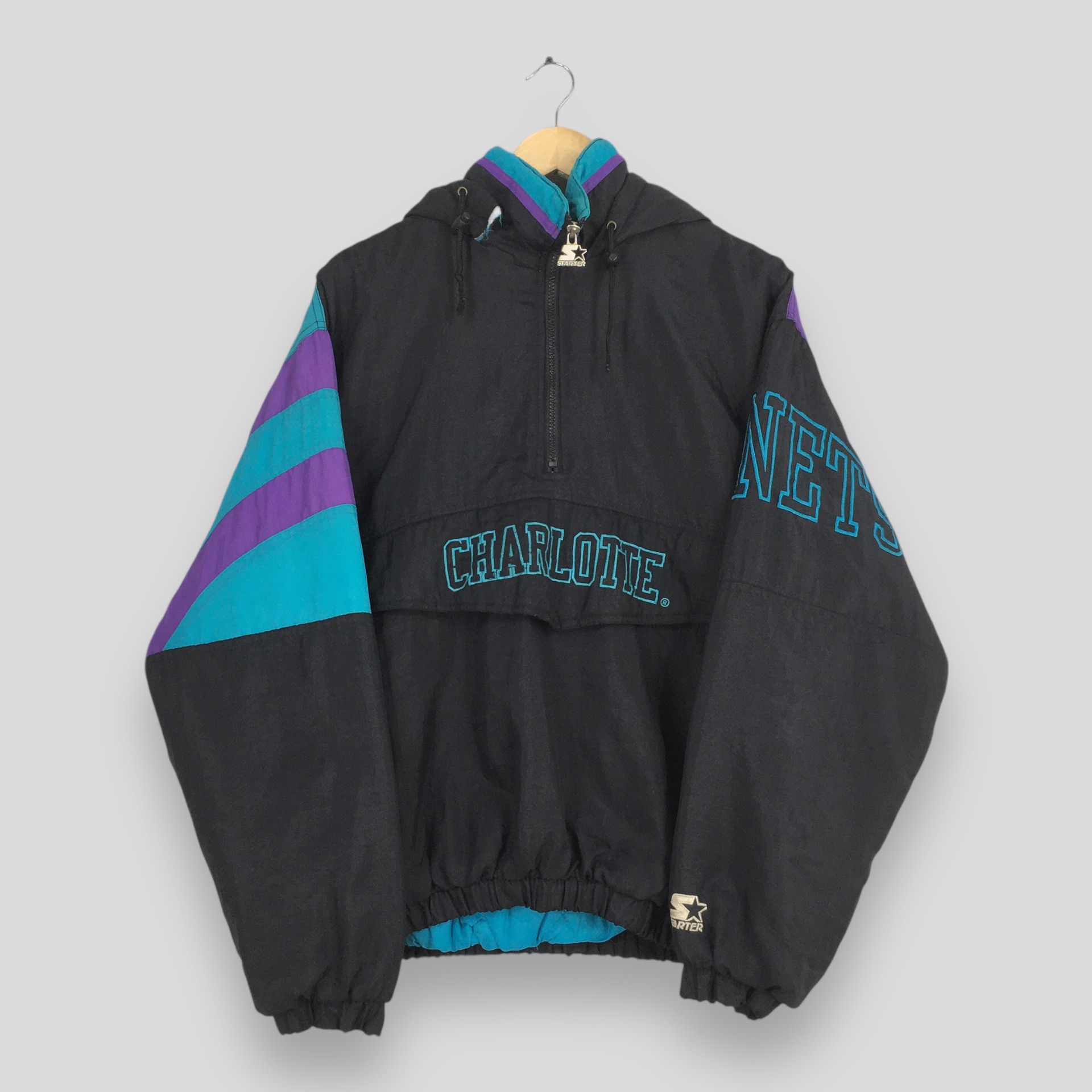 NBA × Starter Vintage 90s Starter Charlotte Hornets Full Zip