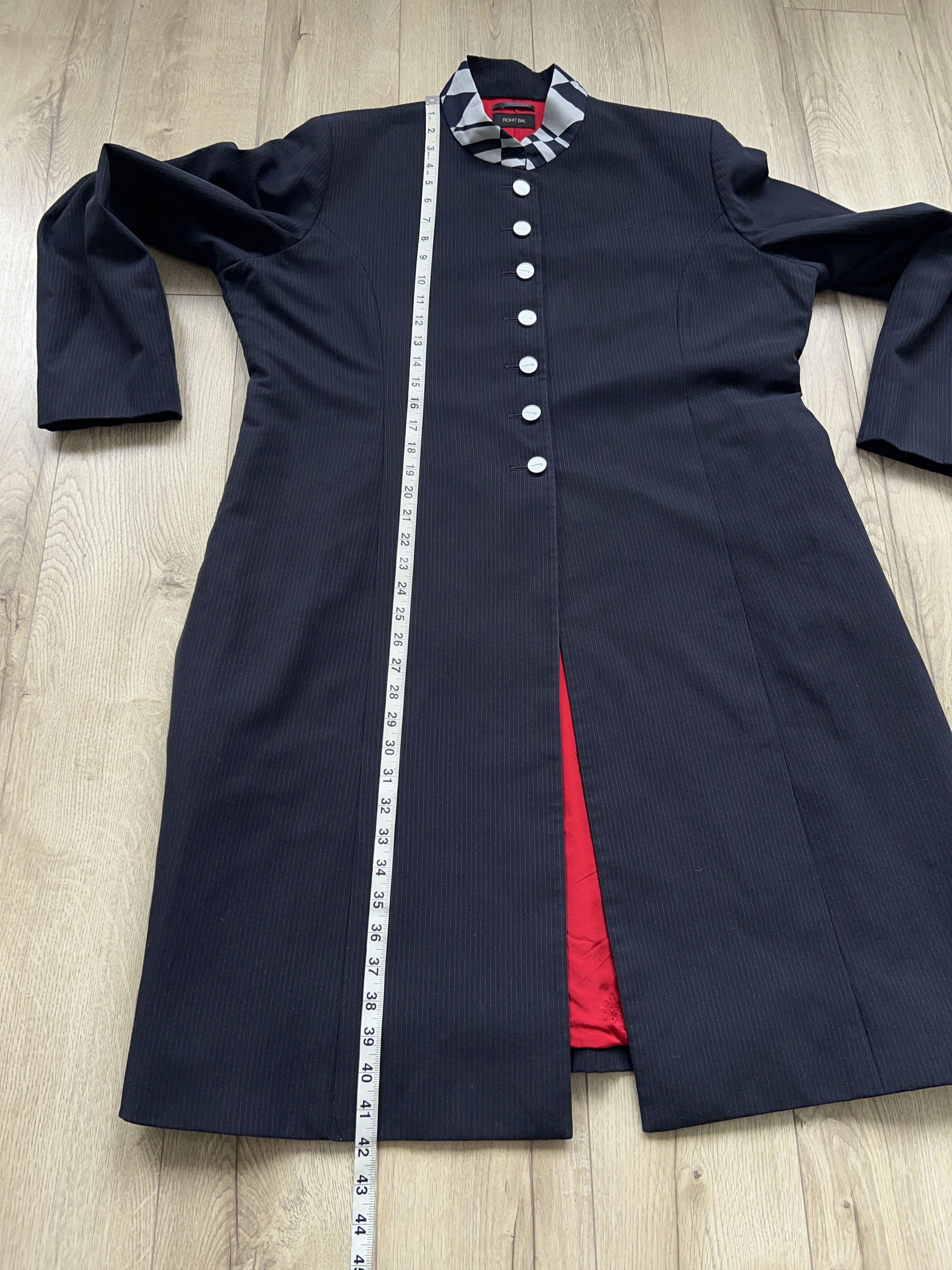 Designer ROHIT BAL Indian Nehru Jacket Coat Wool Polyester Size XL Size XXL / US 16-18 / IT 52-54 - 6 Thumbnail