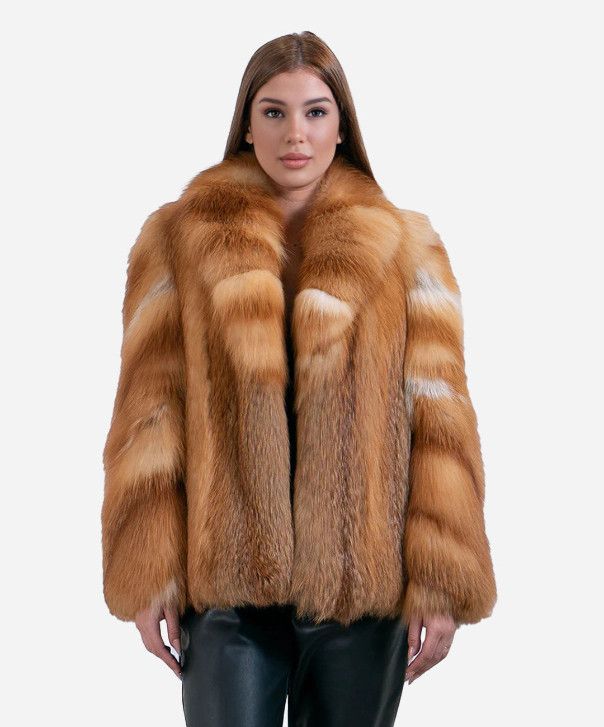 Other Women’s Red Fox Fur Coat Size L / US 10 / IT 46 - 1 Thumbnail