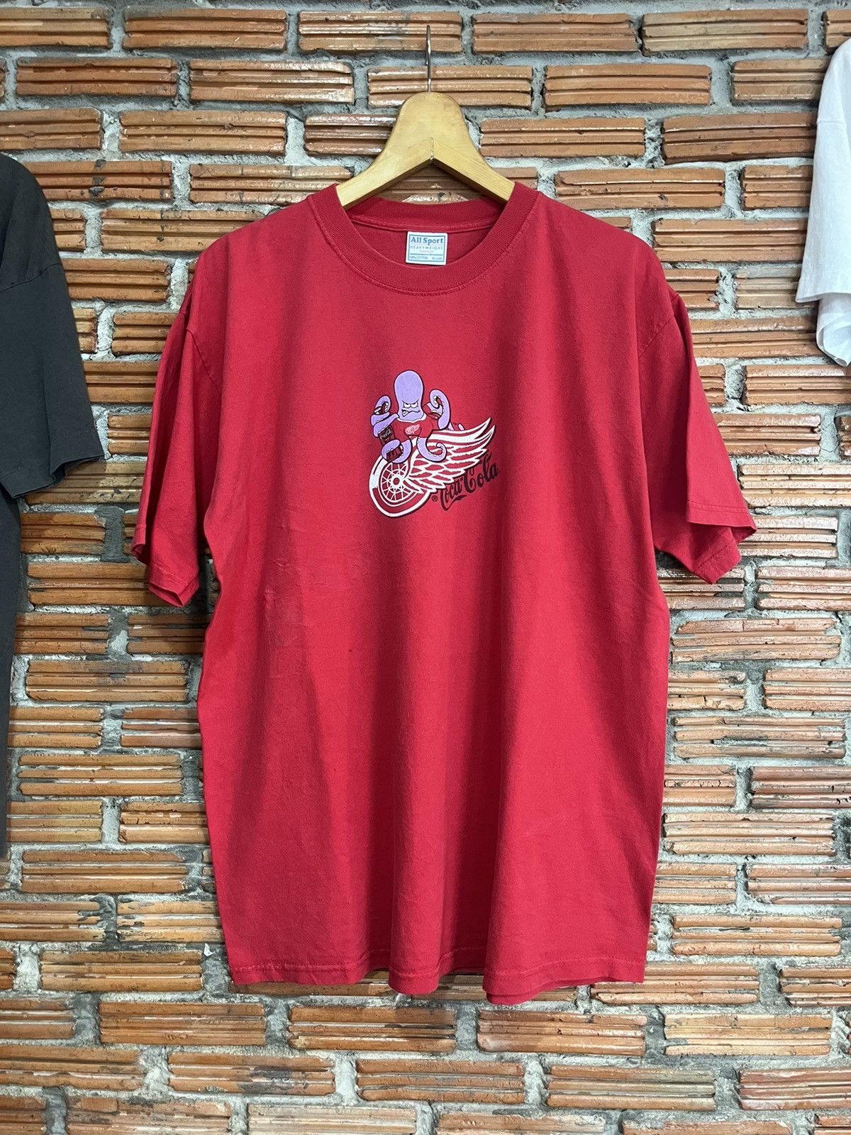 Coca Cola Vintage Coca-Cola Red Wing 90’s Team T-Shirt Size US XL / EU 56 / 4 - 2 Thumbnail